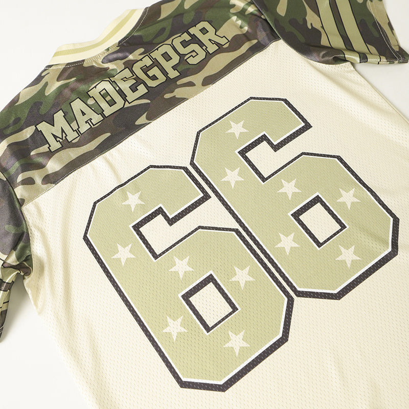 Camo 66 Performance Football Jersey | Military Star Design