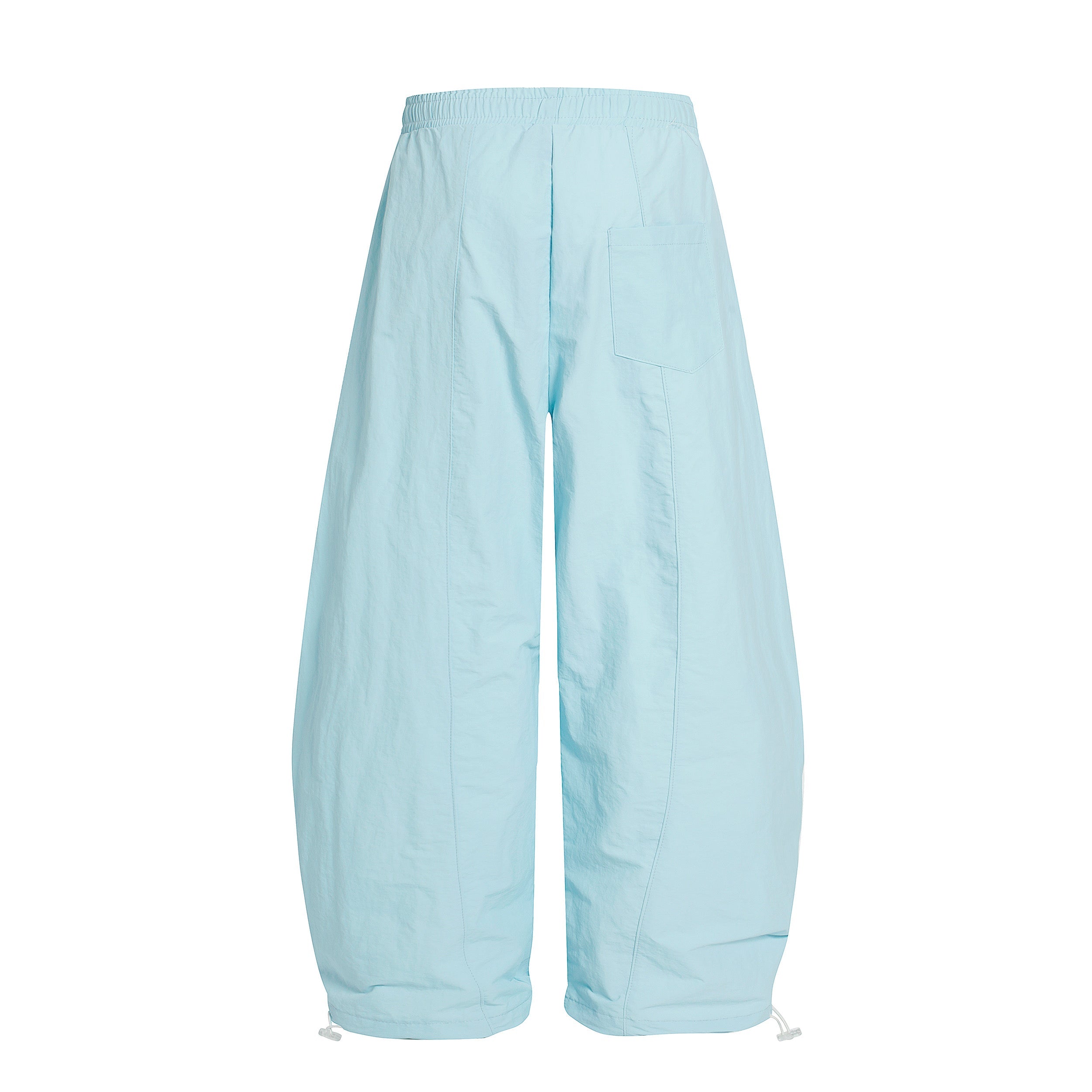 Pastel Nylon Stacked Balloon Pants | Streetwear Trousers