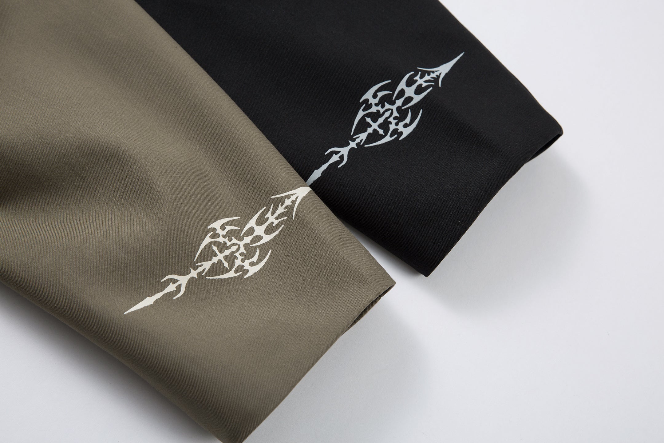 Omirad Barbed Graphic Jacket with Faux-Leather Collar