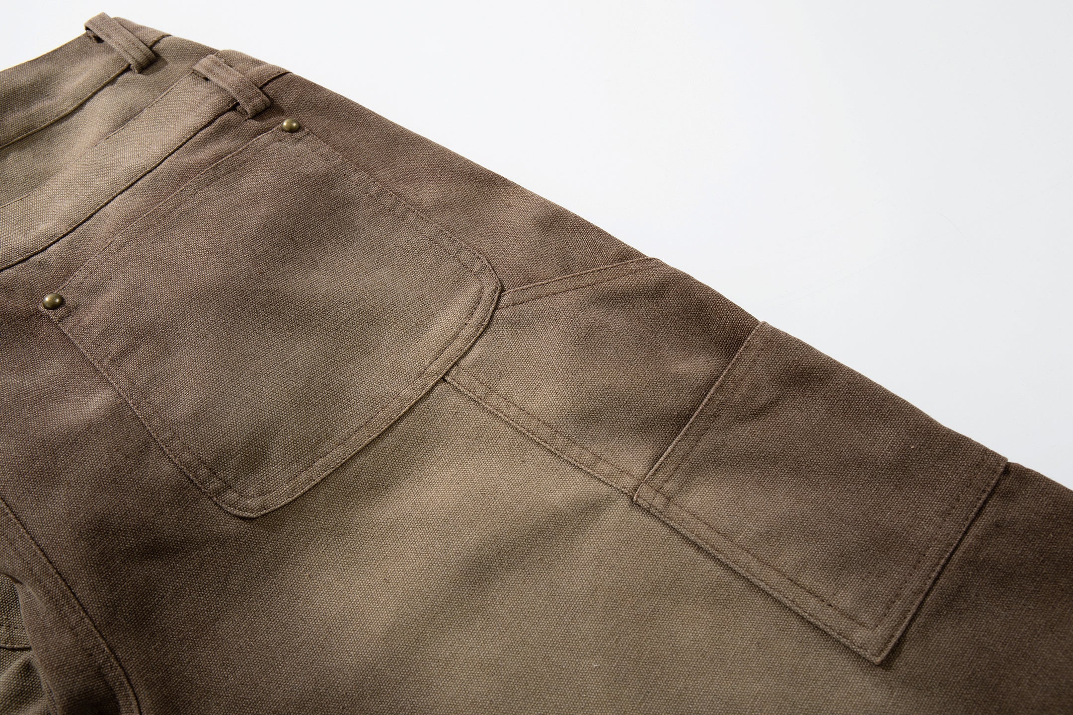 Omirad Vintage Utility Wide-Leg Carpenter Pants | 100% Cotton