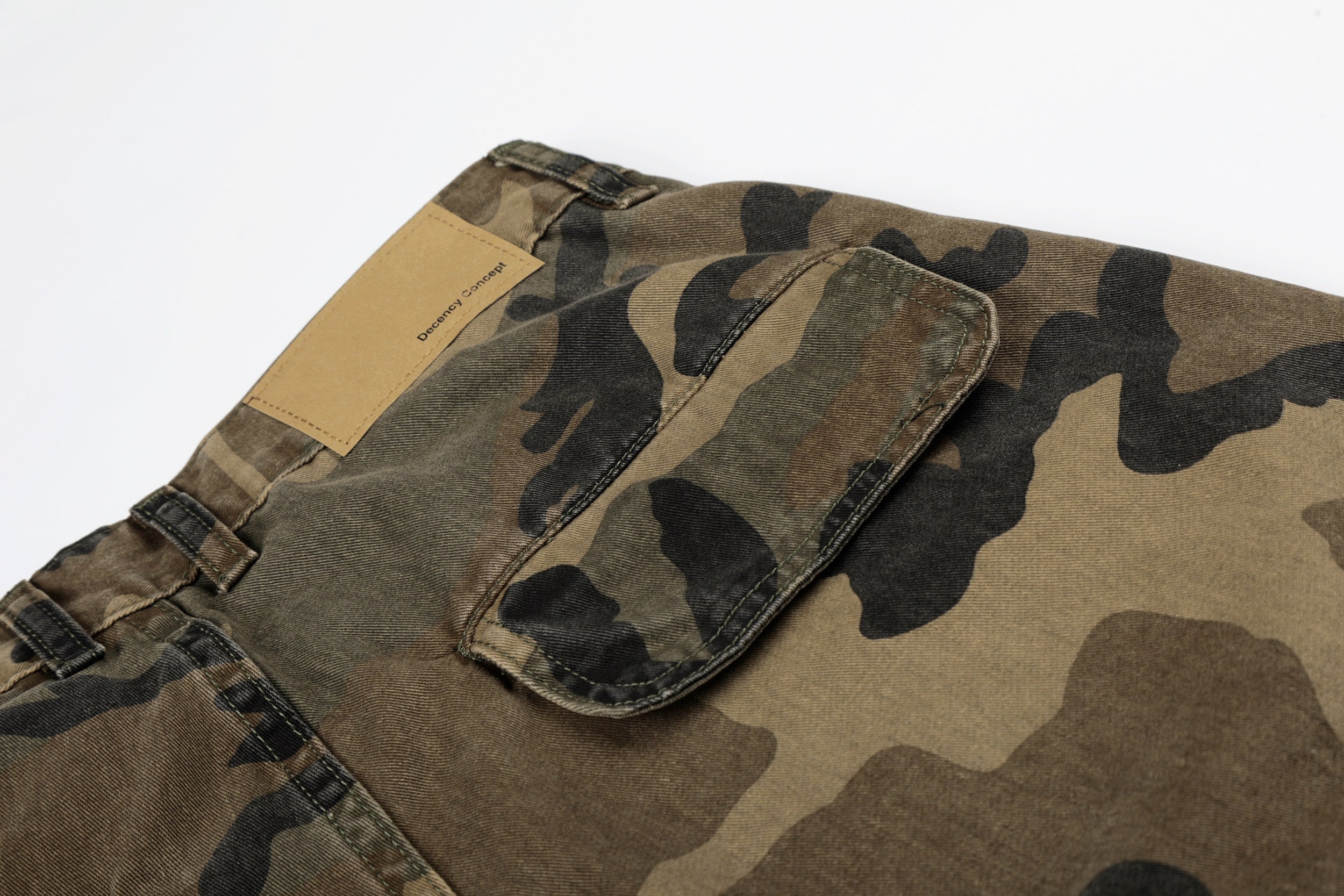 Oversized Camo Cargo Jeans | Baggy Y2K Streetwear Denim