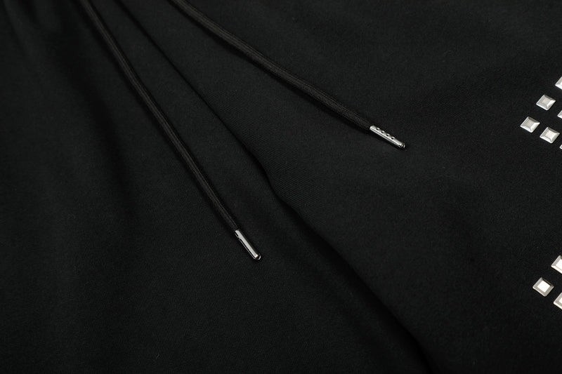 Omirad Studded Cross Wide-Leg Sweatpants | Black