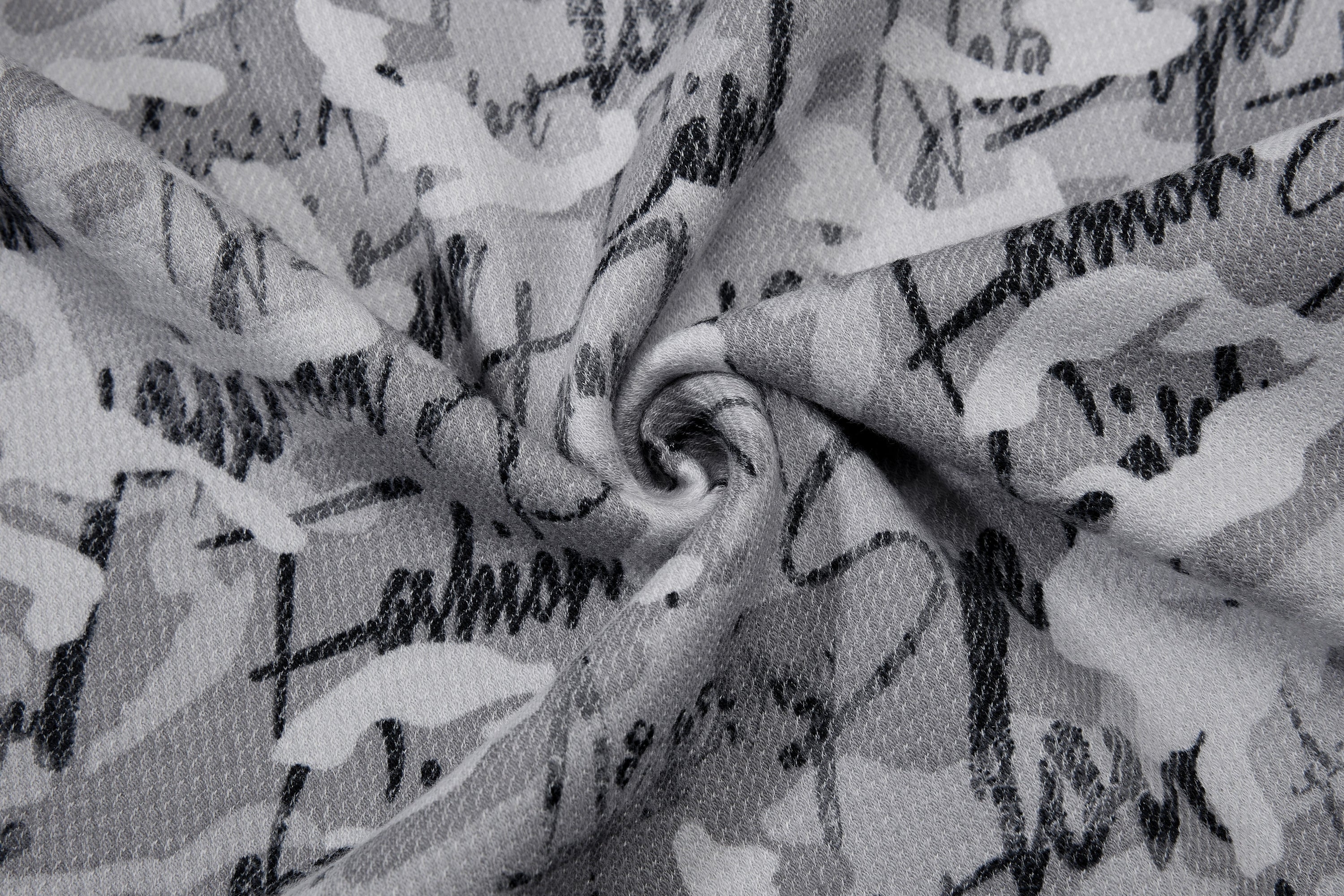 Omirad Camo Script Wide-Leg Streetwear Pants