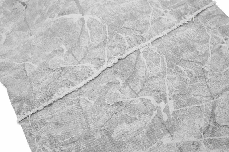 Washed Marble Wide-Leg Baggy Pants | Streetwear Denim