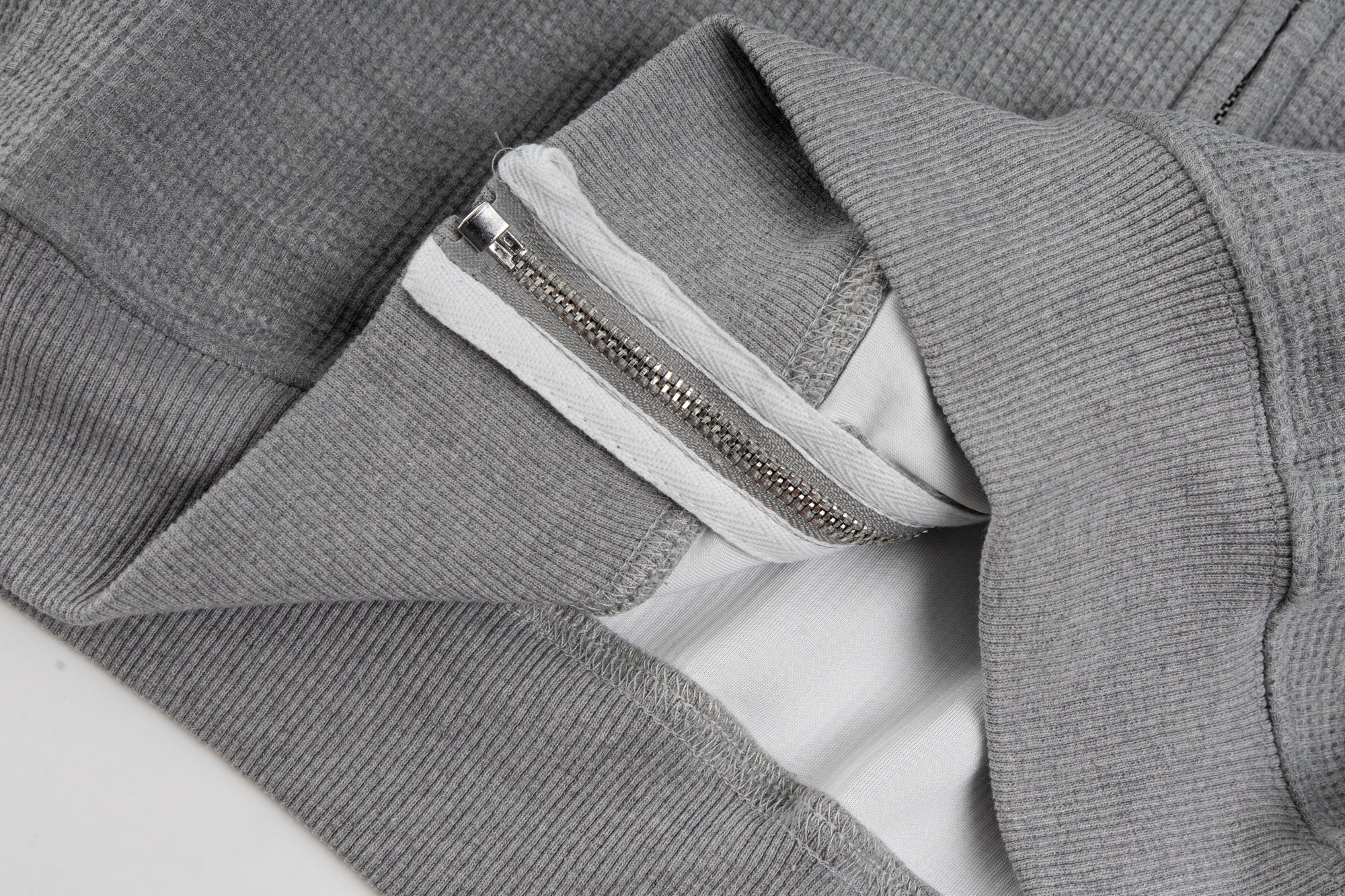 Omirad Gothic Script Zip Hoodie | Cross Emblem Streetwear