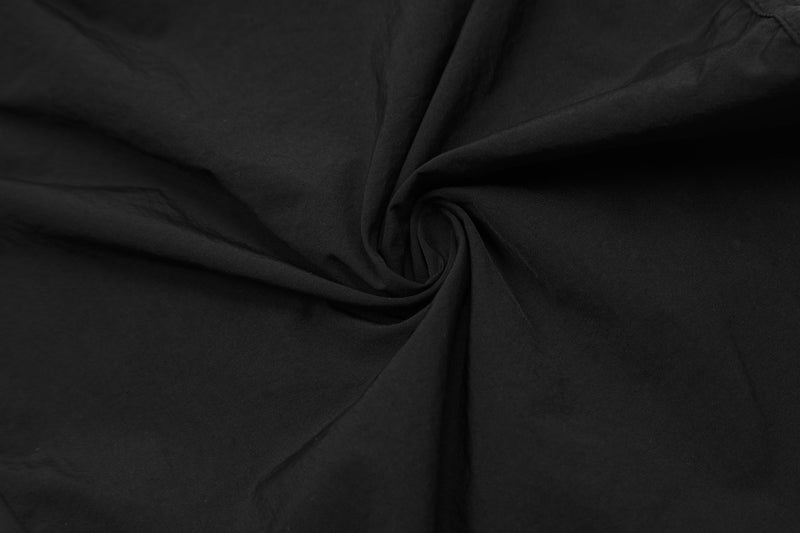 Lightweight Nylon Drawstring Parachute Pants | Wide Leg
