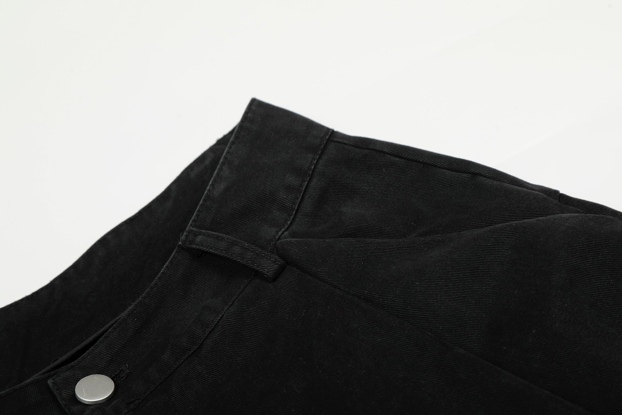 Omirad Typography Cargo Wide-Leg Pants | Black Streetwear