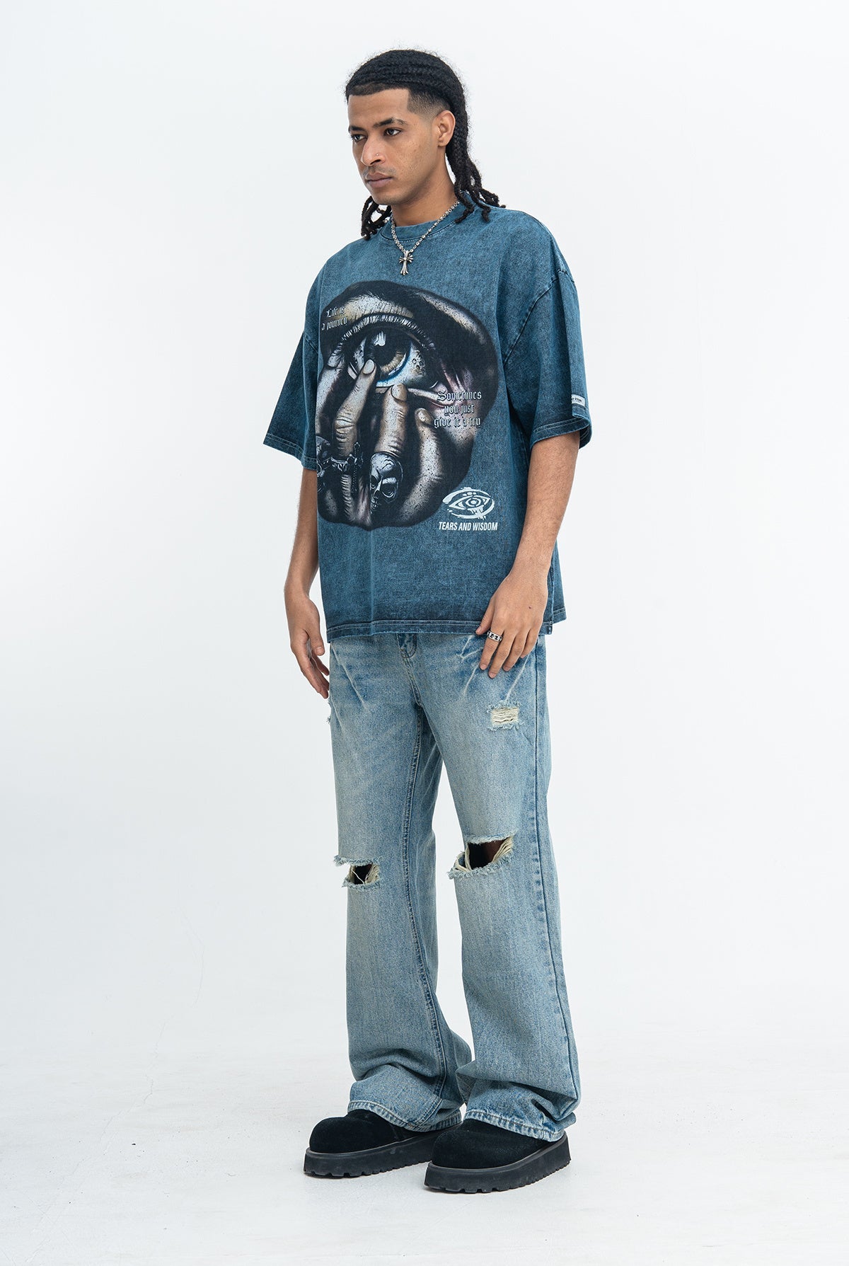 Omirad Tears & Wisdom Oversized Graphic Tee | Dark Streetwear