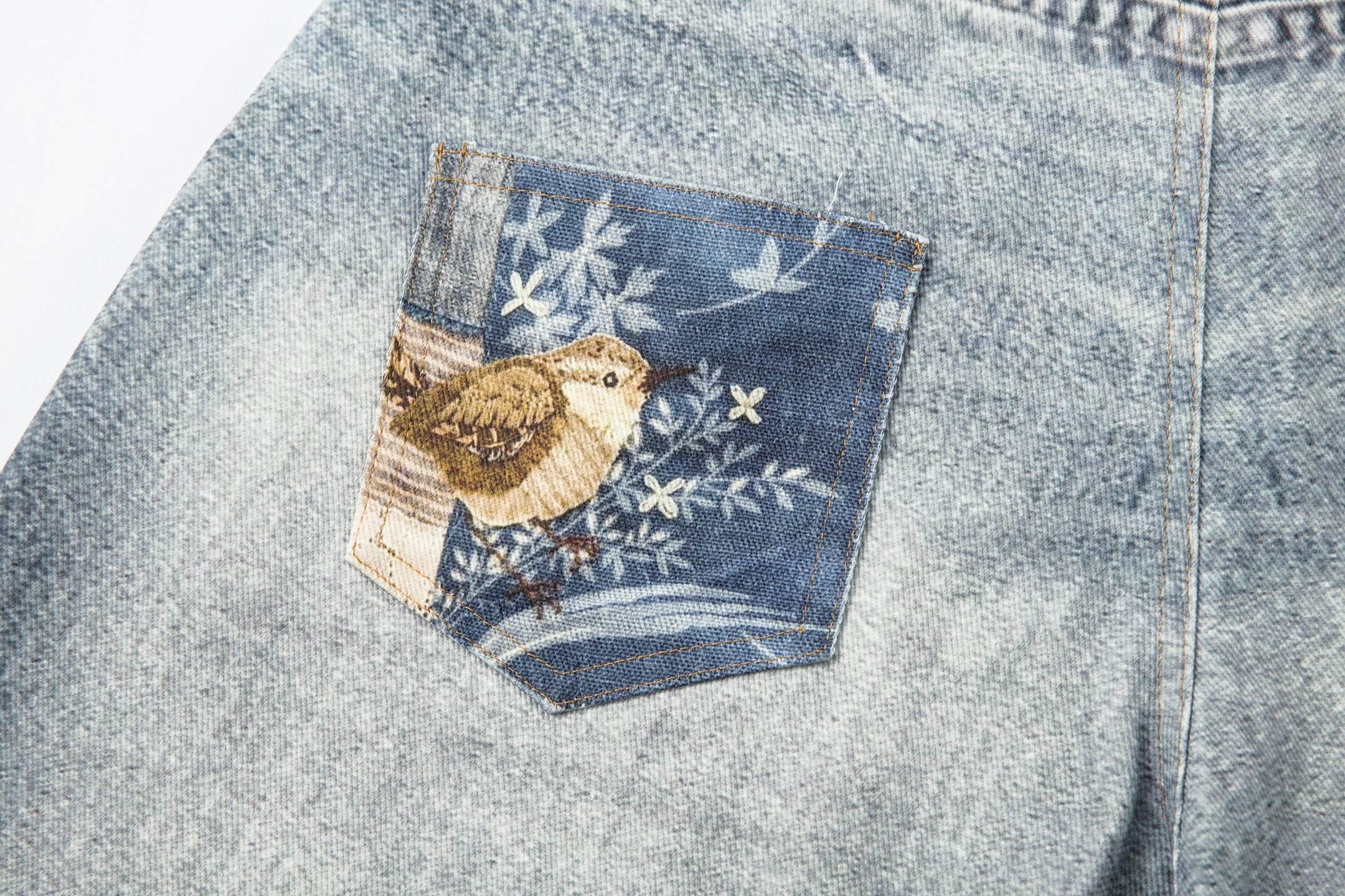 Omirad Vintage Charm Patch Denim Shorts | Streetwear