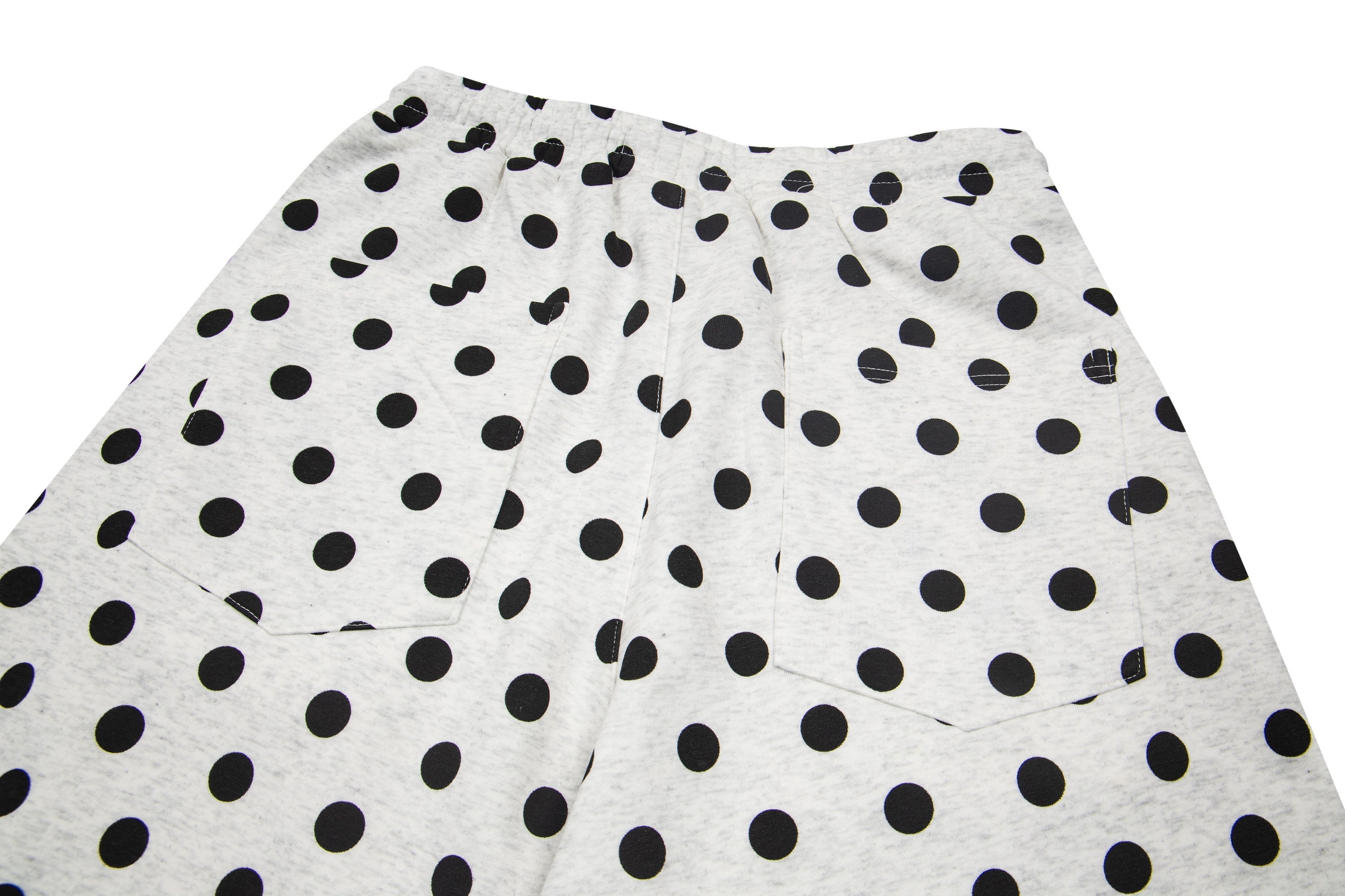 Battle Kid Polka Dot Wide-Leg Cargo Pants with Charms