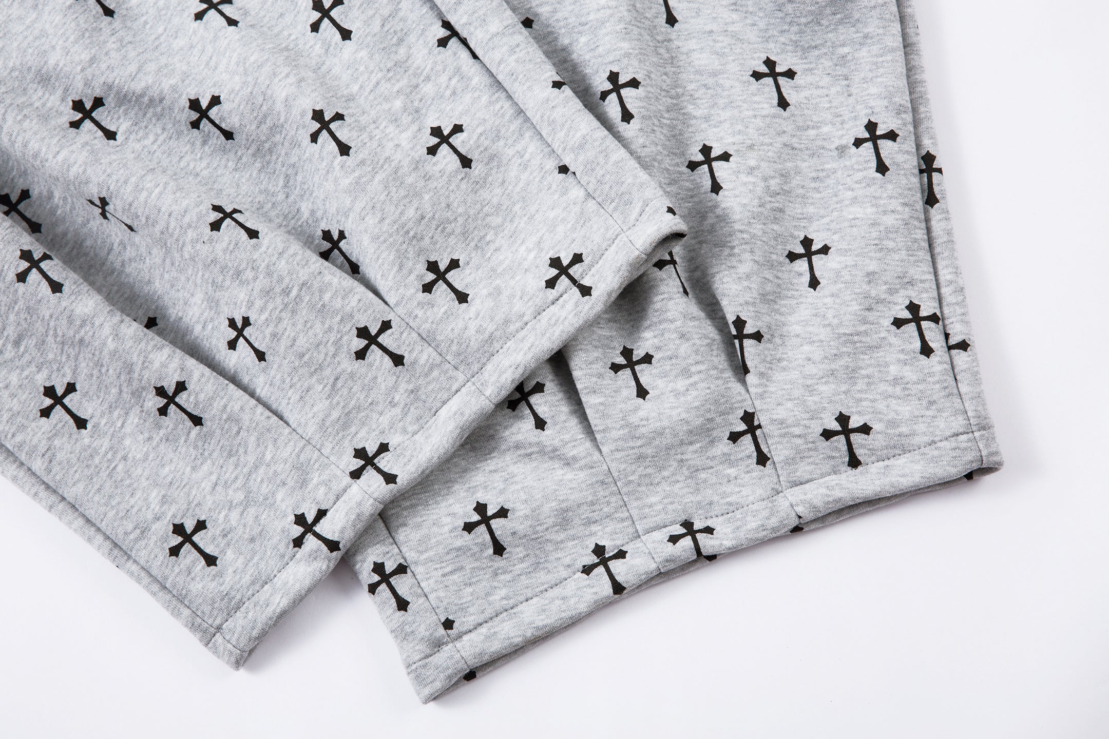 Omirad Cross Print Sweatpants | Gothic Streetwear Joggers