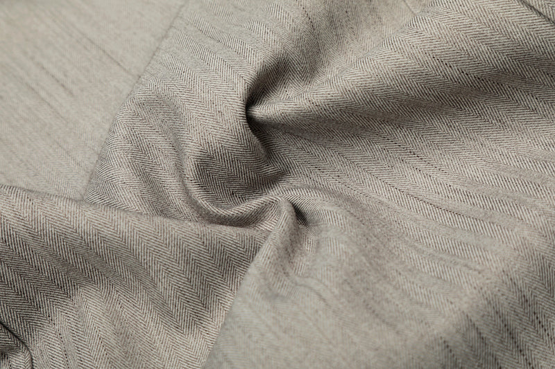 Omirad Wide-Leg Tailored Trousers | Light Grey Barrel Pants