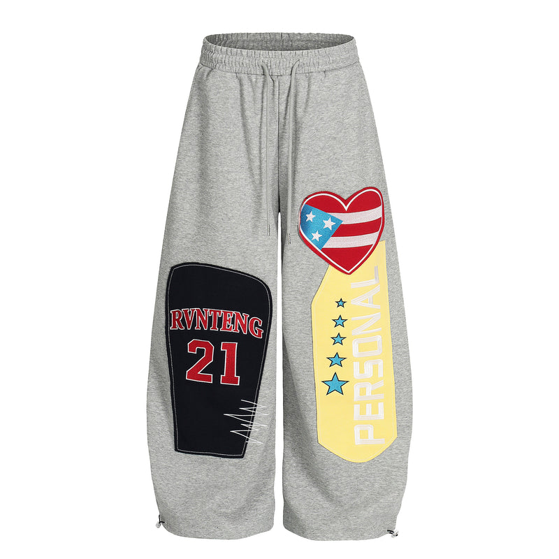 Omirad PERSONAL 21 Patchwork Wide-Leg Sweatpants