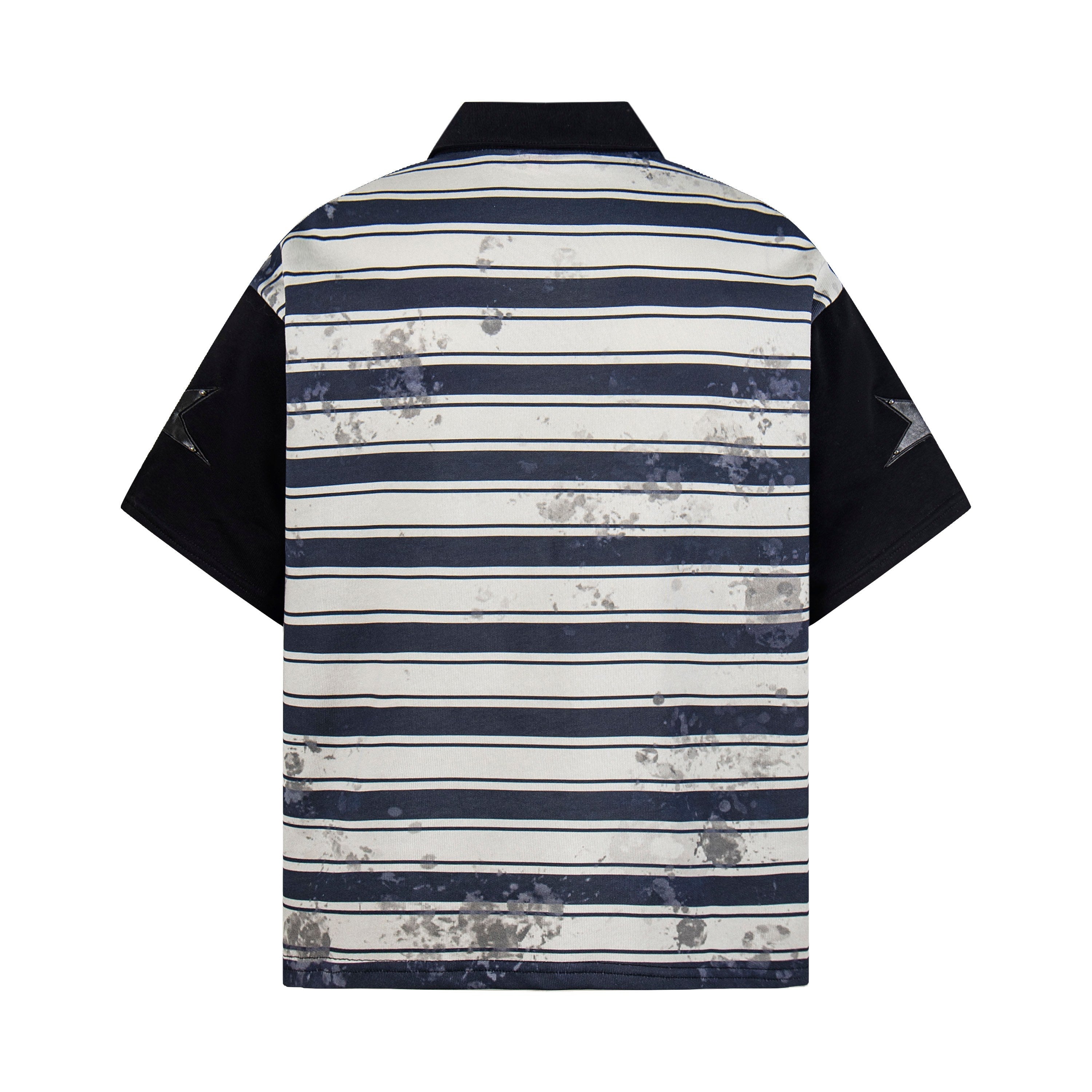 Omirad Vintage Stripe Oversized Polo Tee | Y2K Streetwear