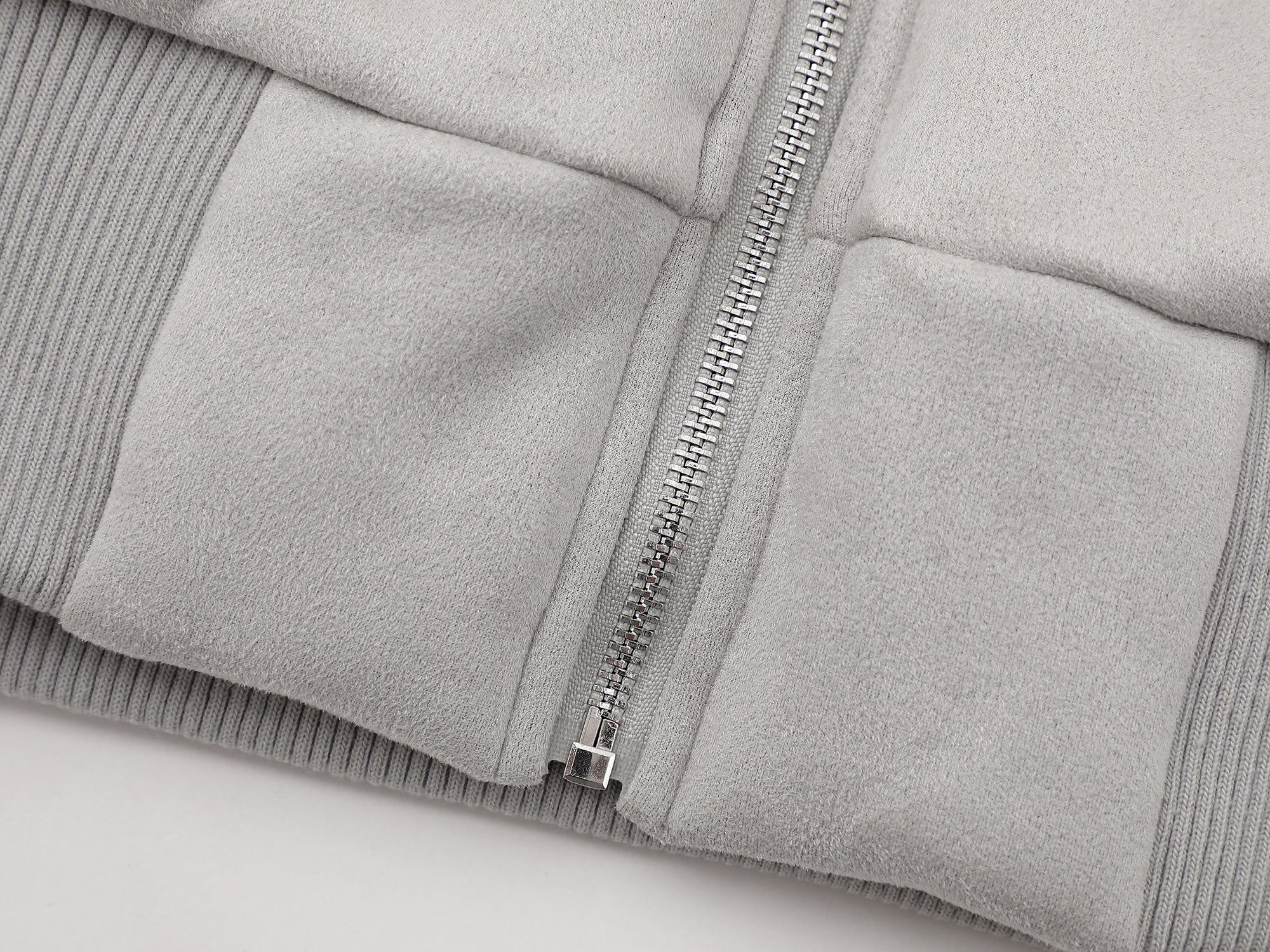 Furry-Ear Zip Hoodie Jacket | Streetwear Puffer with Rivets