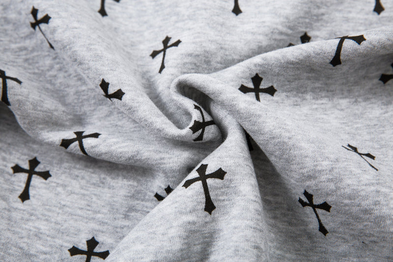 Omirad Cross Print Sweatpants | Gothic Streetwear Joggers