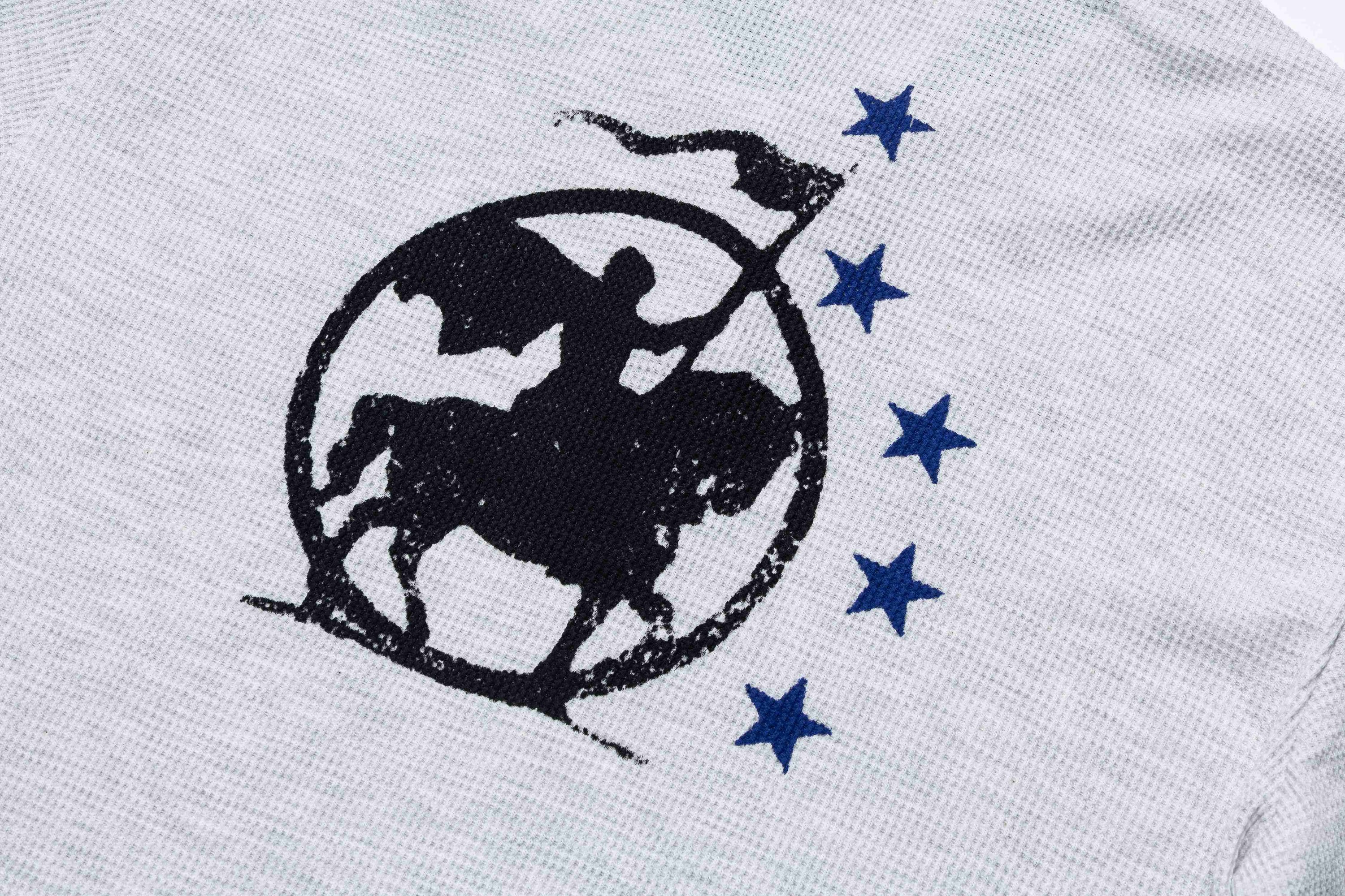 Omirad Retro Racing Polo Tee | Embroidered Mustang Graphic