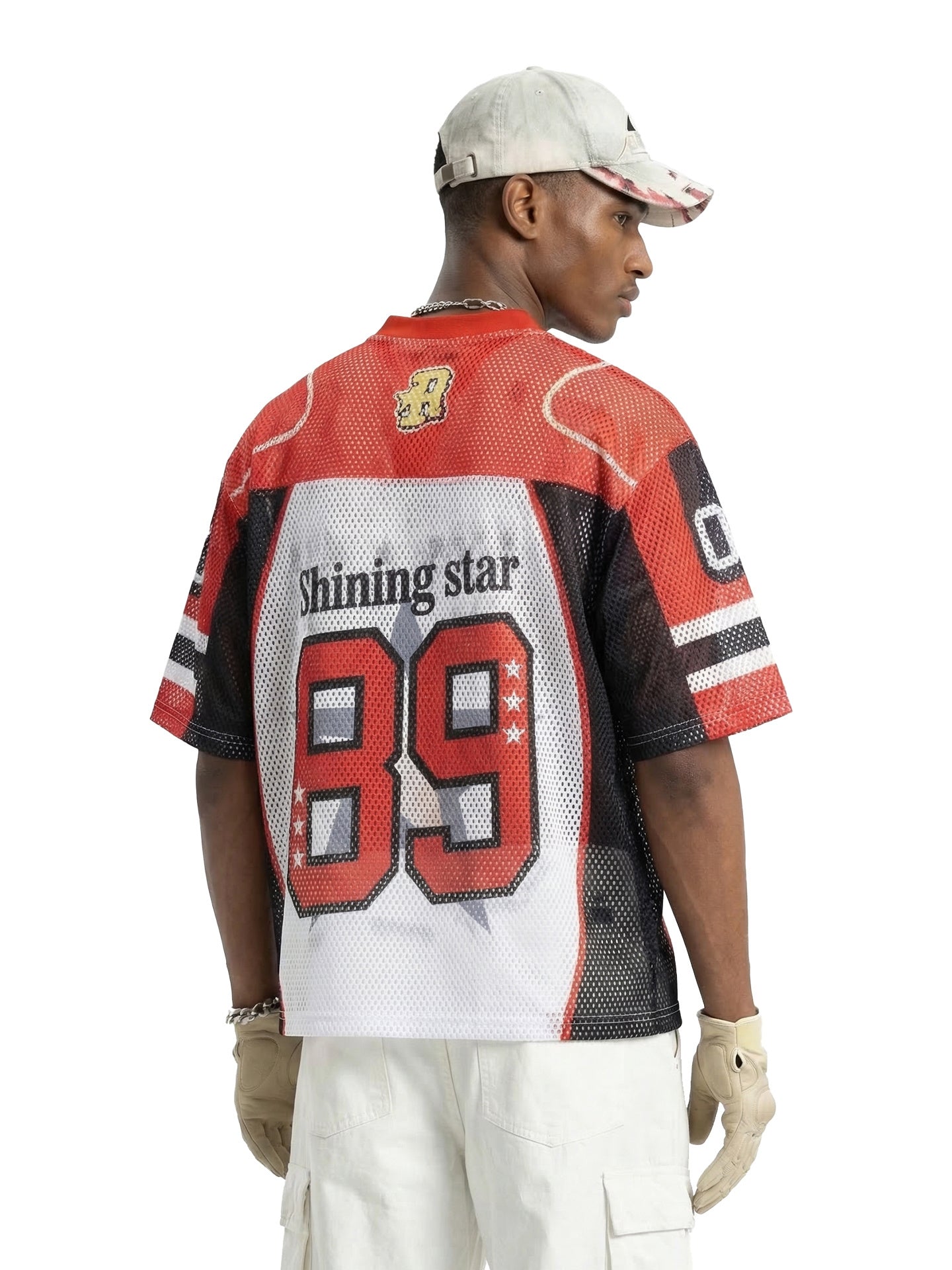 Shining Star 89 Mesh Football Jersey T-Shirt | Streetwear