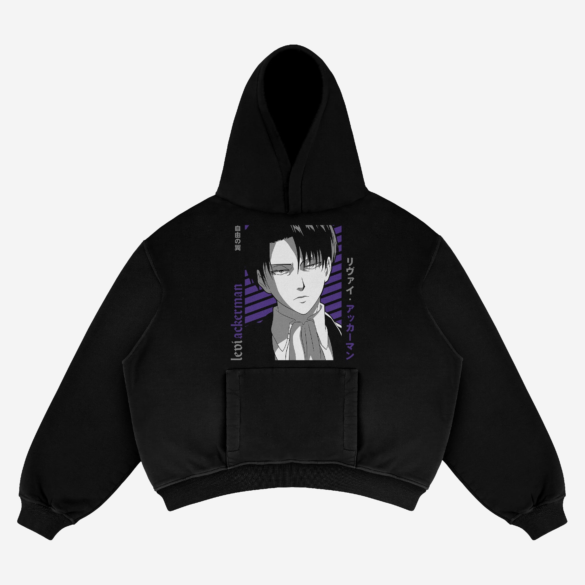 Attack on Titan Levi and Eren Hoodie 100% Cotton, Graphic Street-Style