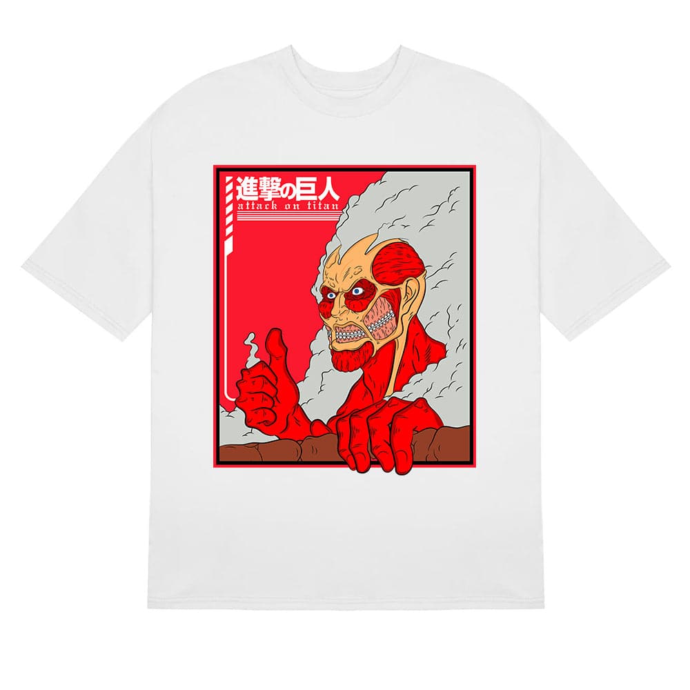 Colossal Titan Peeking Attack on Titan T-Shirt Iconic Anime Design