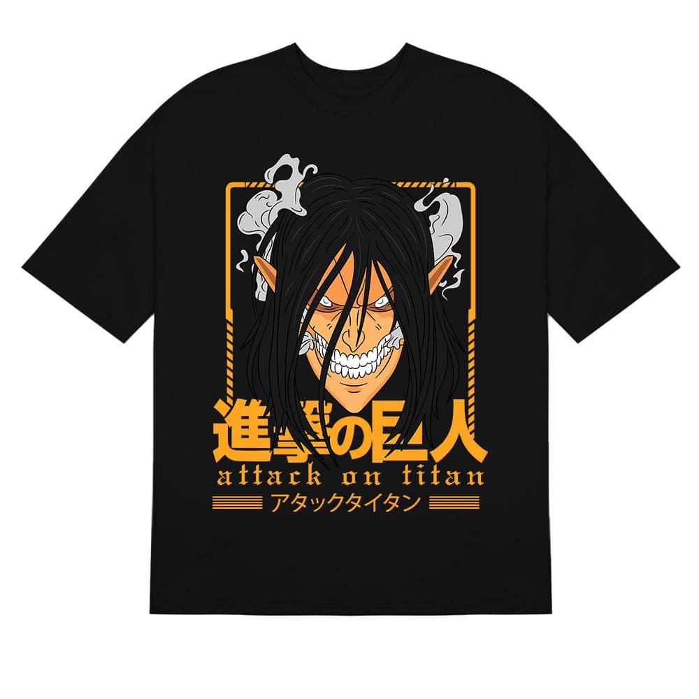 Anime Merch Aot Season Merch KAOS ANIME SNK AOT EREN YEAGER DARK
