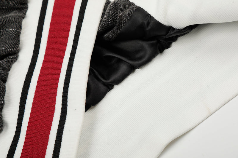 Pinstripe Track Zip Jacket | Retro Athletic Streetwear