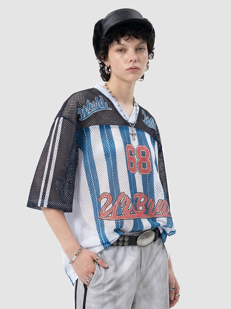Omirad Athletics 68 Mesh Jersey T-Shirt | Varsity Streetwear