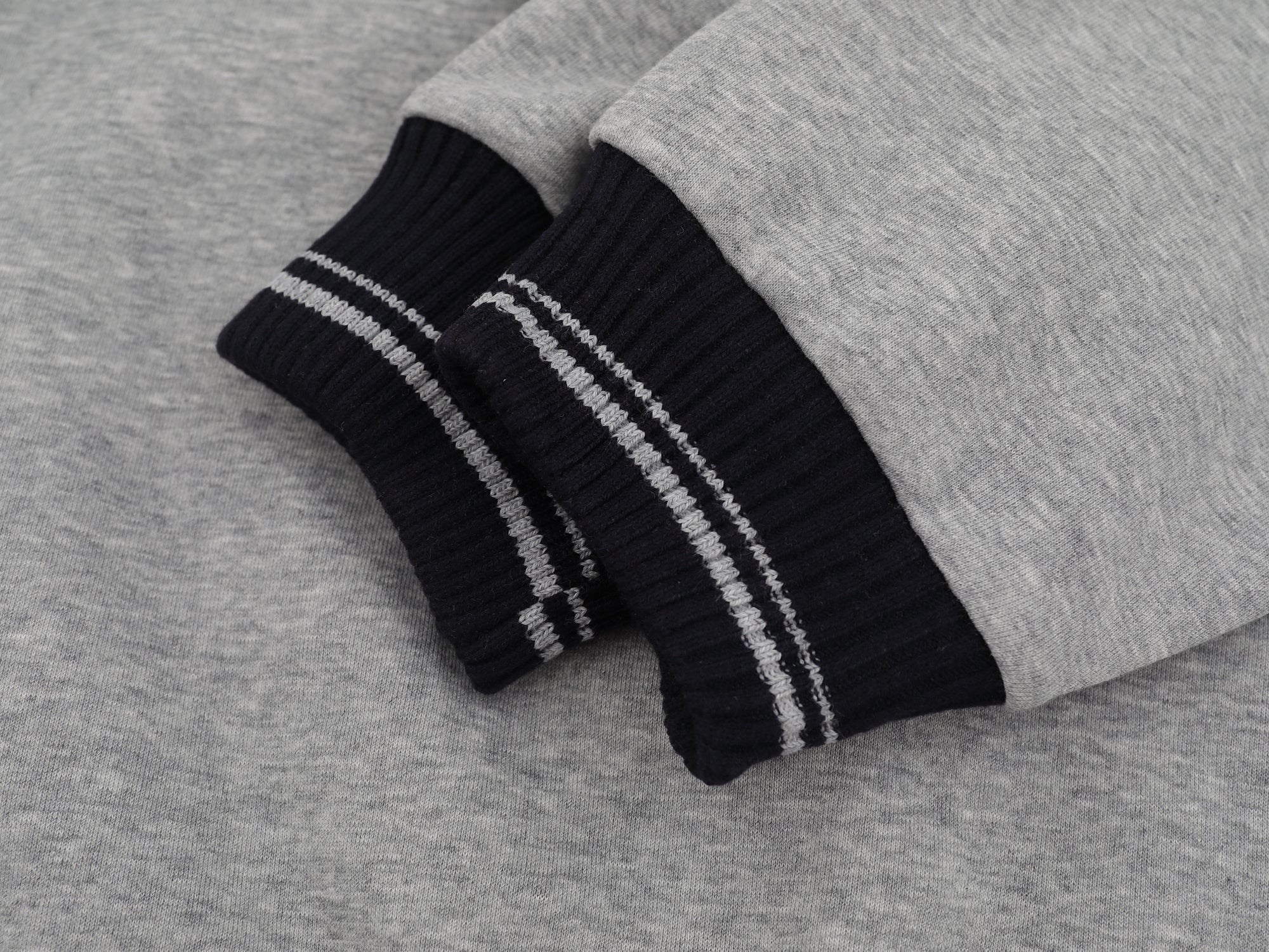 Classic Knit-Collar Polo Sweatshirt | Varsity Style