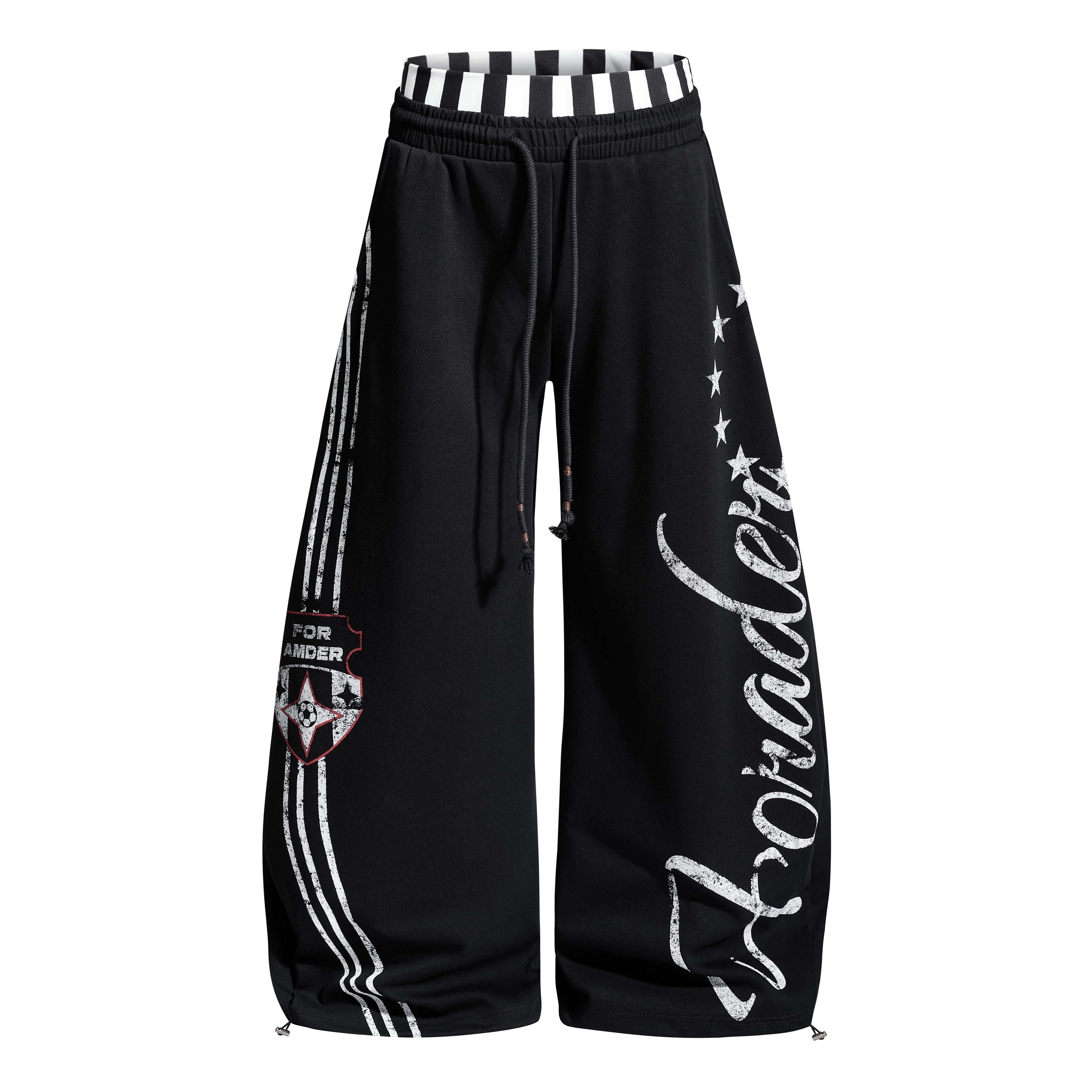 Omirad American Varsity Wide-Leg Sweatpants | Streetwear