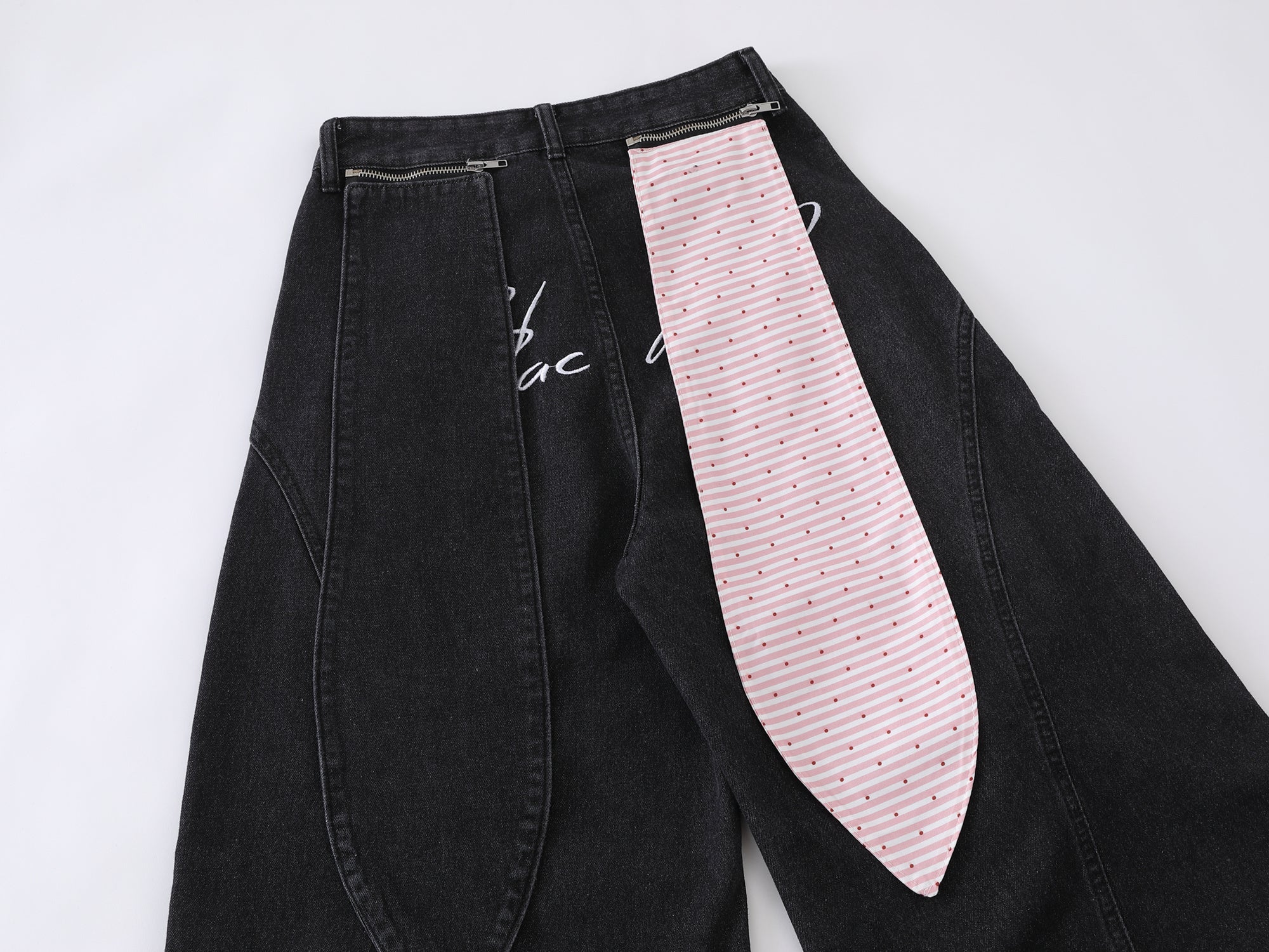 Star Patch Wide-Leg Denim Jeans | Y2K Street Style