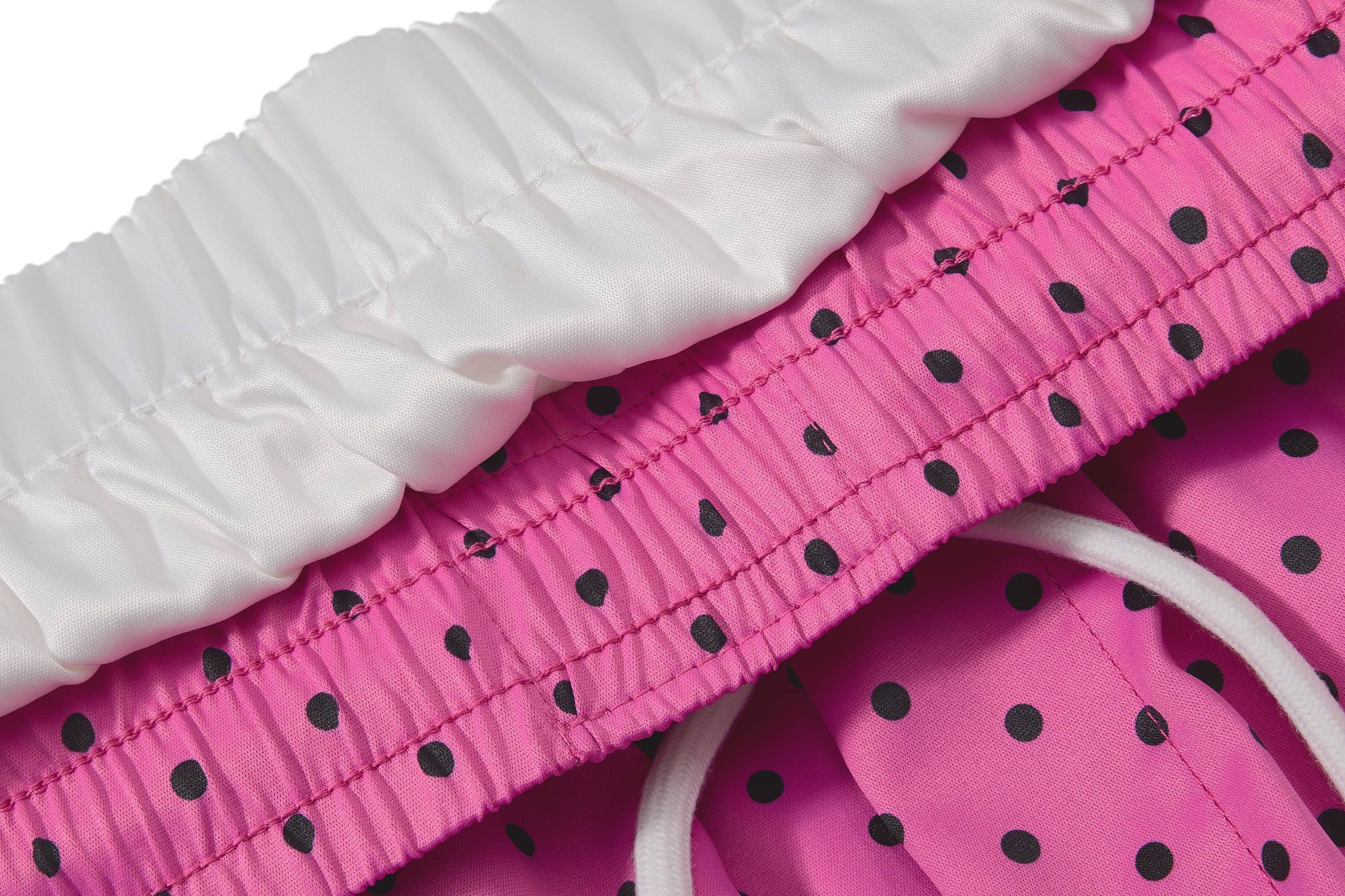 Polka Dot Wide-Leg Track Pants with Side Stripes | SEAKOFF