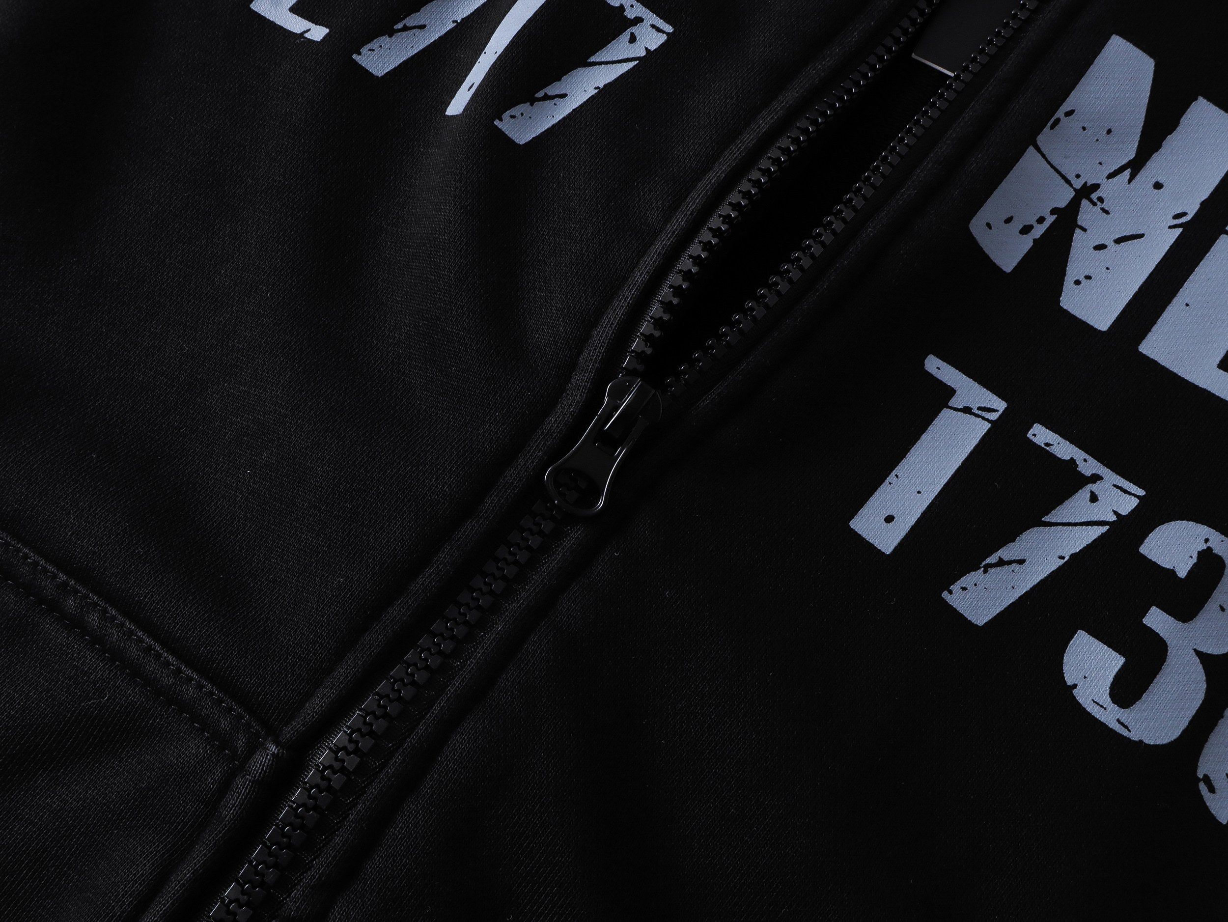 Omirad Distressed Sport Zip Hoodie | Bold Graphic Streetwear