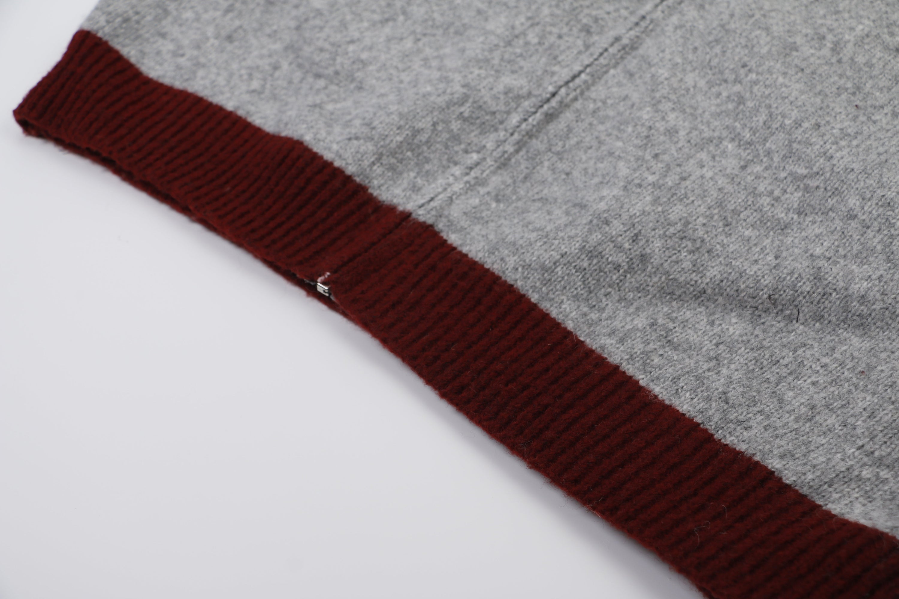 Omirad Vintage Star Knit Zip Hoodie | Color-Block Streetwear