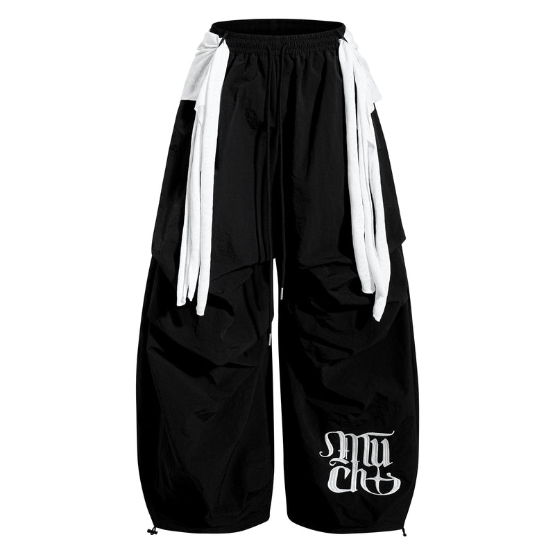 Omirad Layered Utility Wide-Leg Pants | Streetwear Nylon