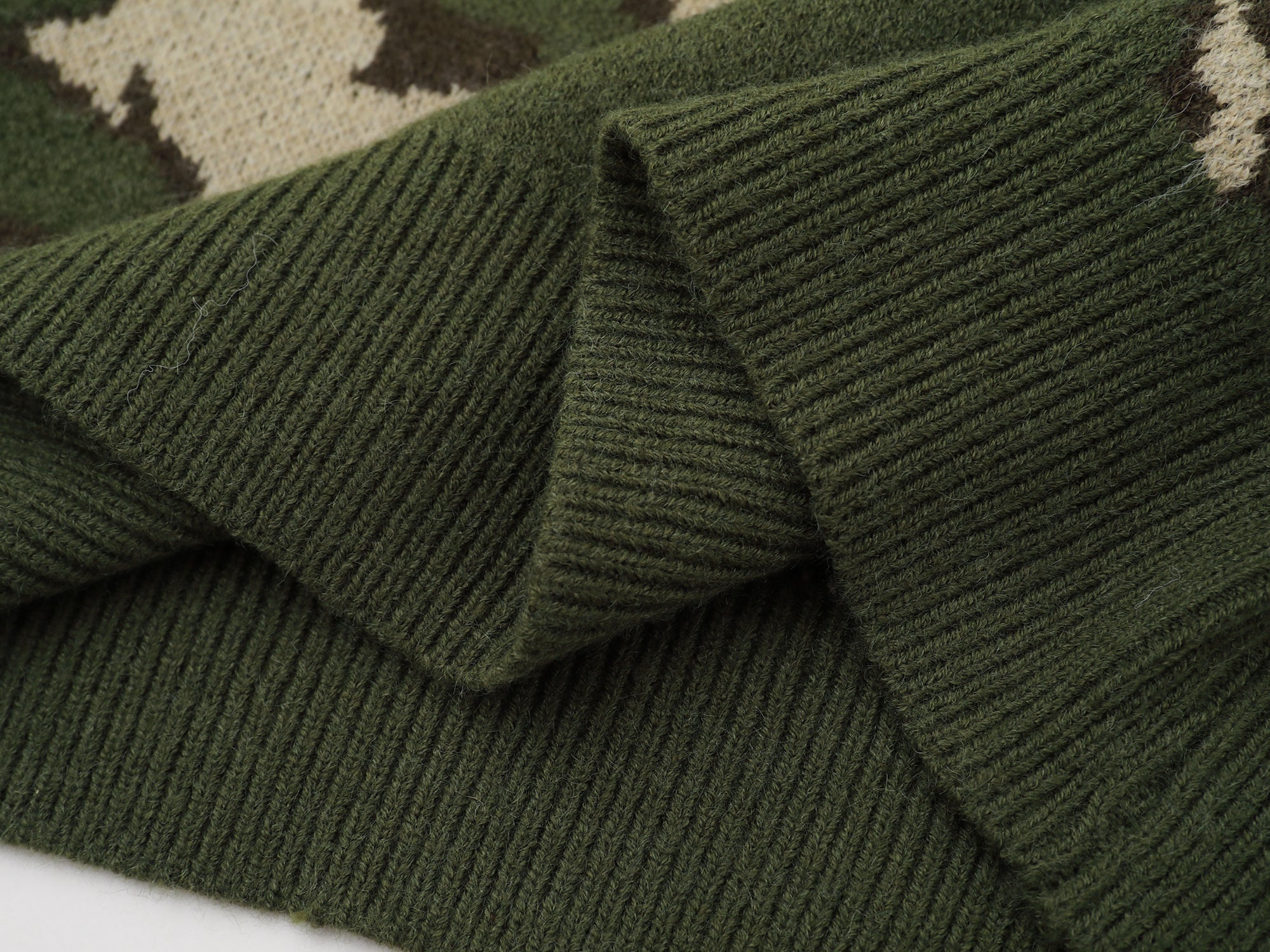 Omirad Camo Knit Sweater | Gothic Streetwear Pullover
