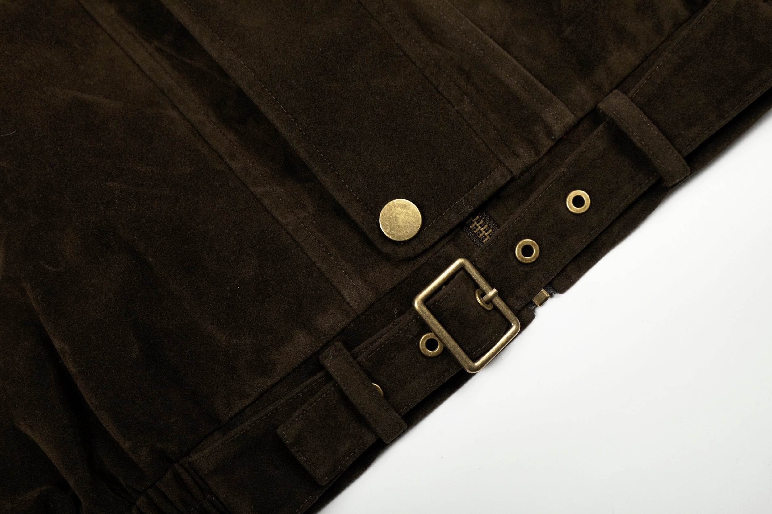 Omirad Utility Bomber Jacket | Stand Collar & Gold Hardware