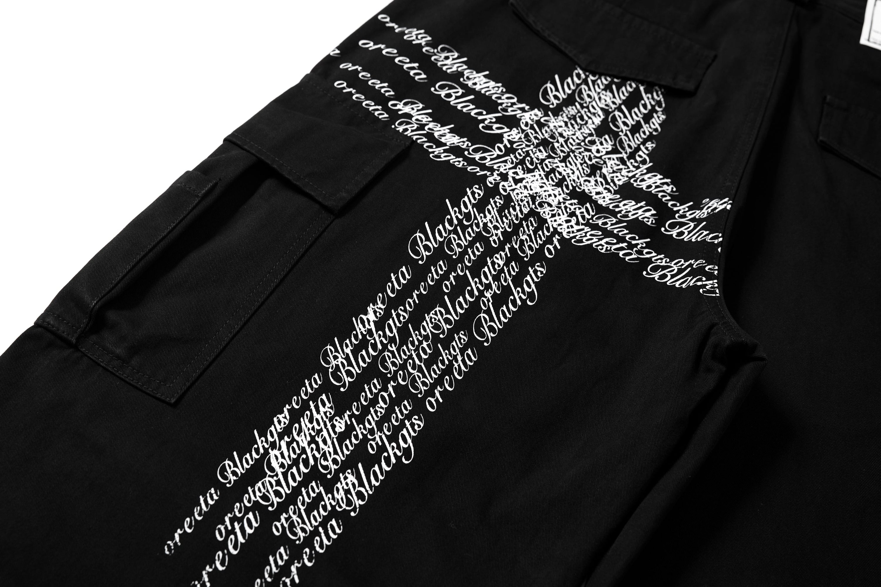 Omirad Cross Script Cargo Pants | Vintage Wash Streetwear