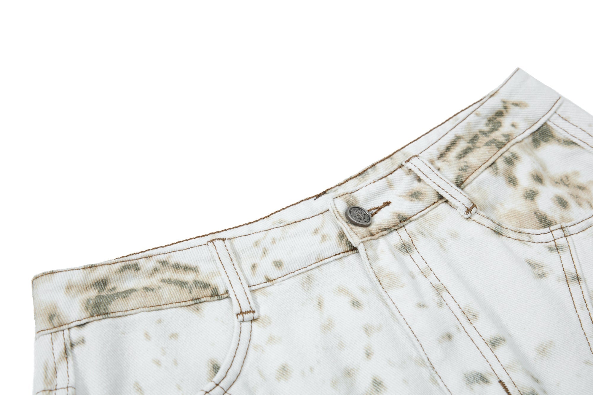 Omirad Vintage Splatter Barrel Jeans | Wide Leg Denim