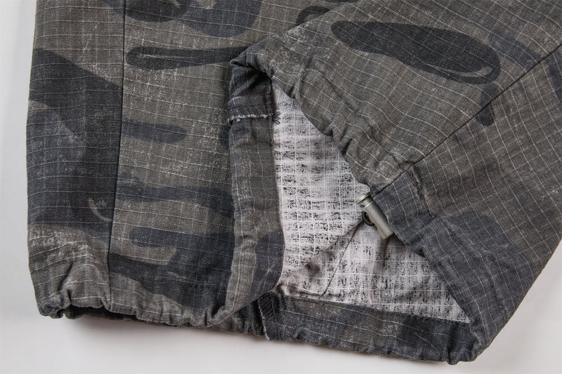 Omirad Dark Camo Wide-Leg Pants | Streetwear Utility Trousers