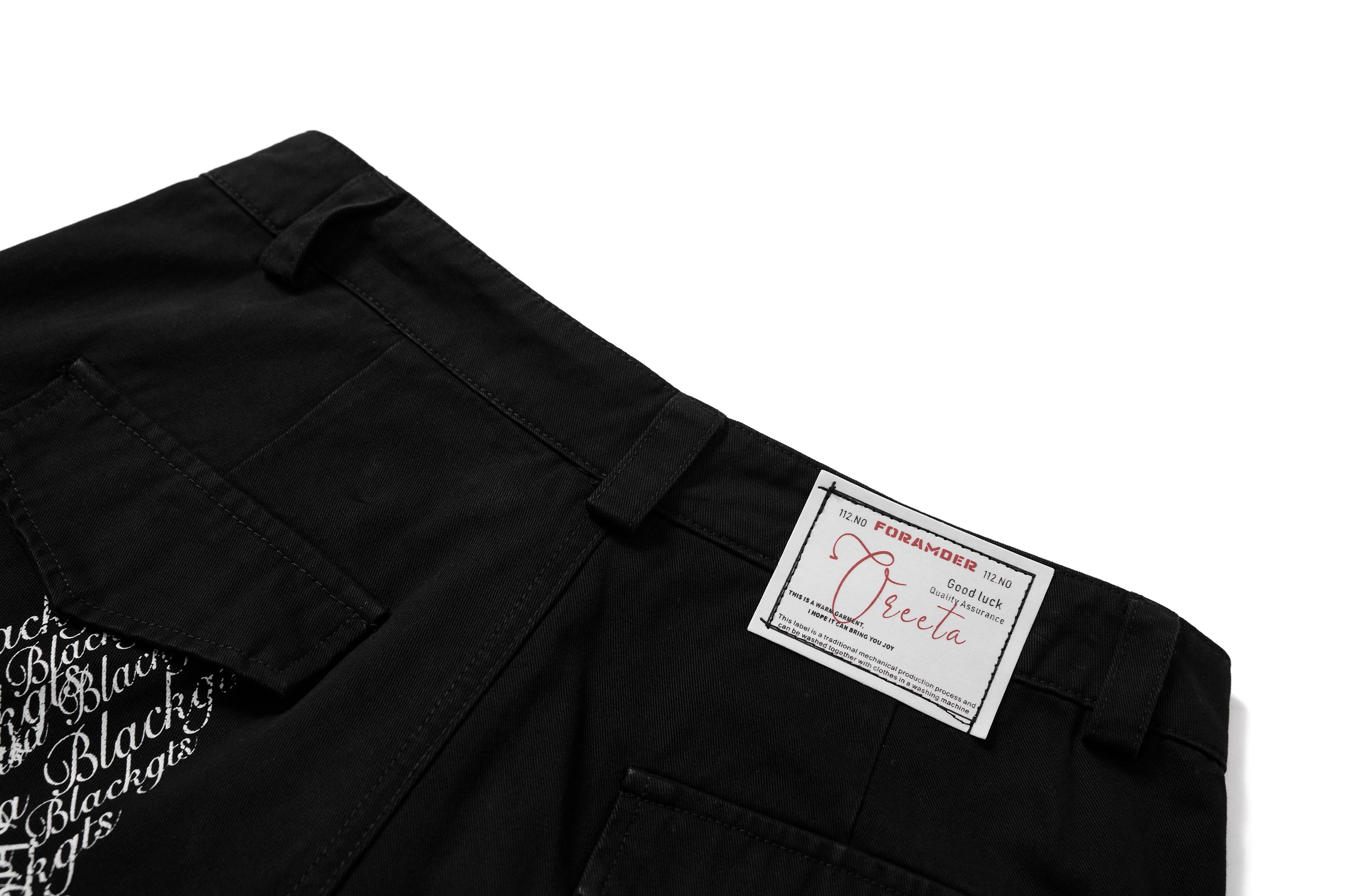 Omirad Cross Script Cargo Pants | Vintage Wash Streetwear