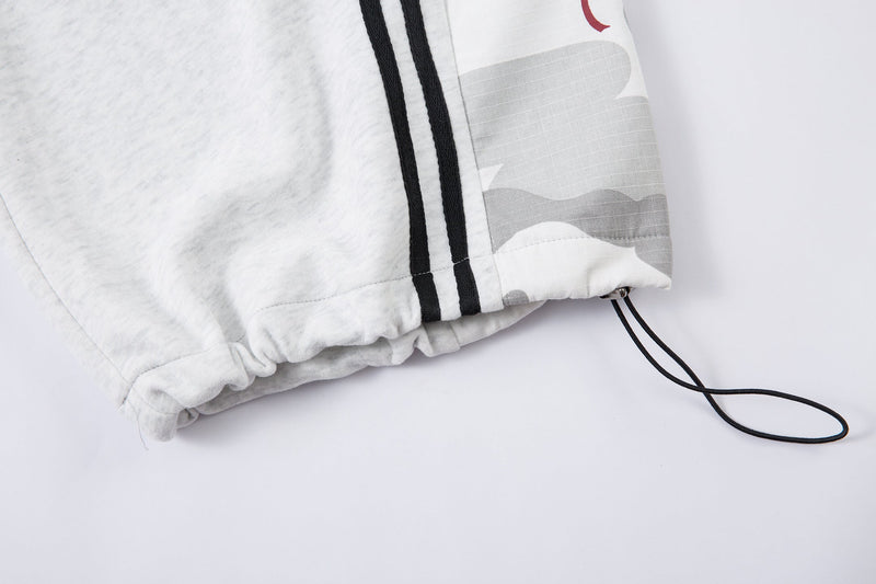 Omirad Camo Panel Wide-Leg Sweatpants | Street Style