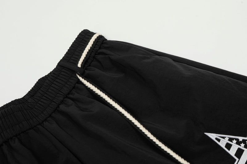 Omirad Star Patch Nylon Wide-Leg Pants | Streetwear Cargo