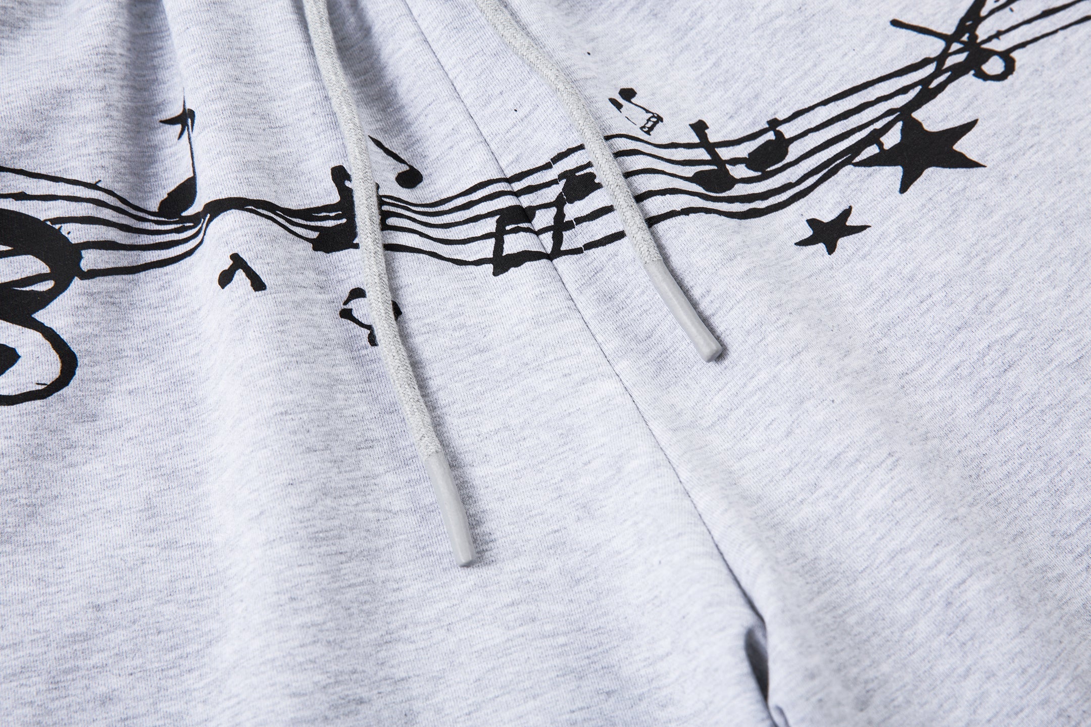 Music Note Graphic Wide-Leg Sweatpants | Streetwear Comfort