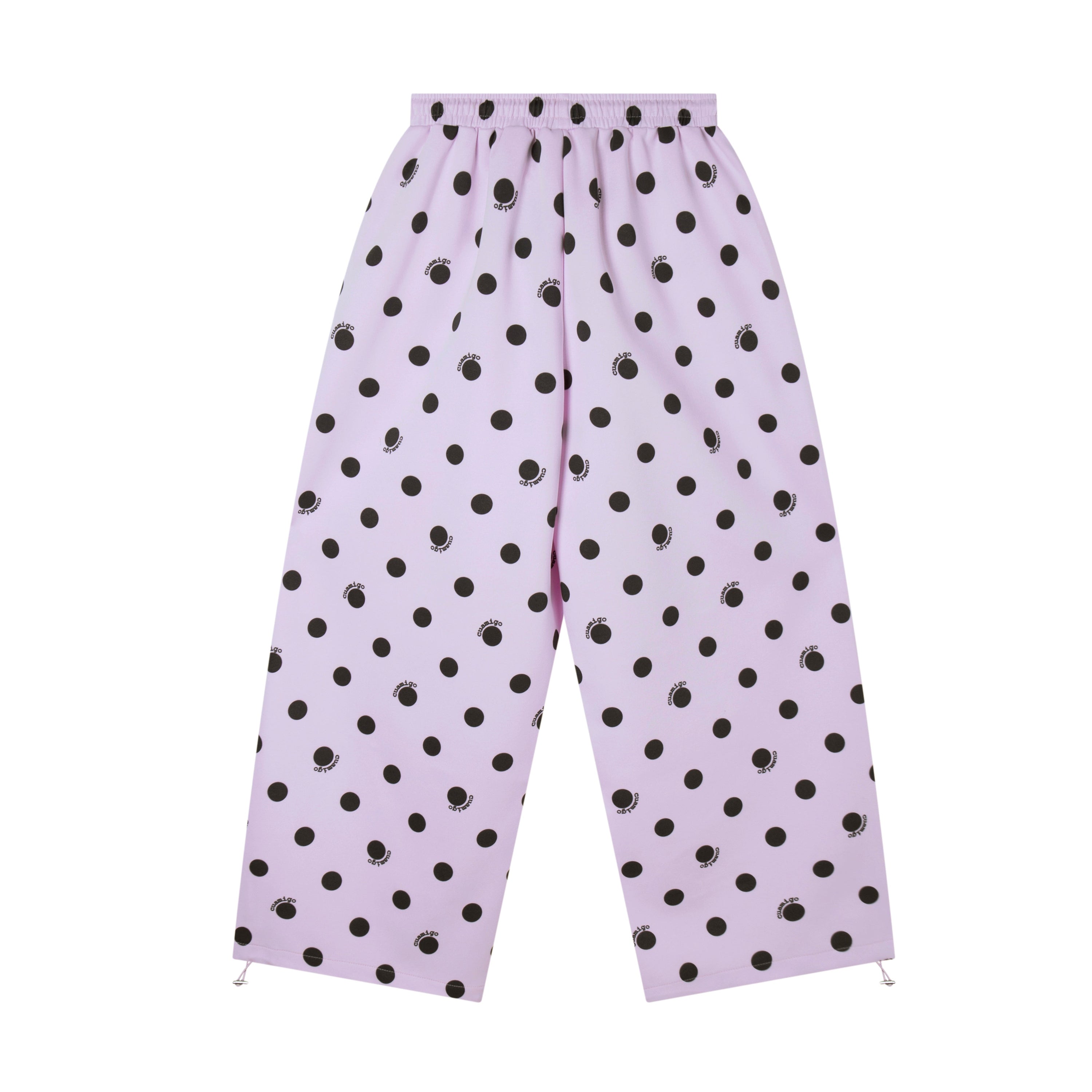 Omirad Polka Dot Cargo Wide-Leg Pants | Pastel Streetwear