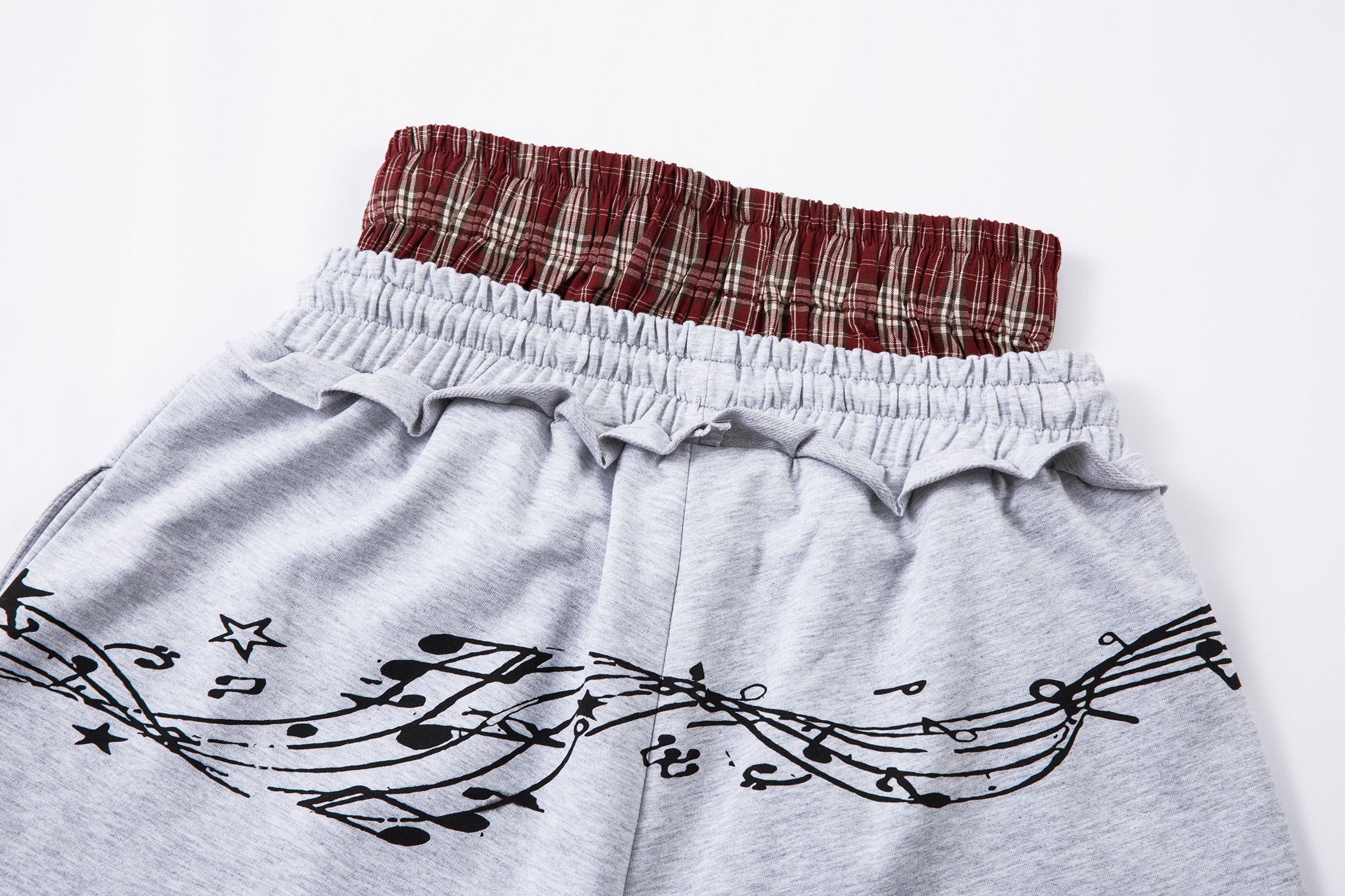 Music Note Graphic Wide-Leg Sweatpants | Streetwear Comfort