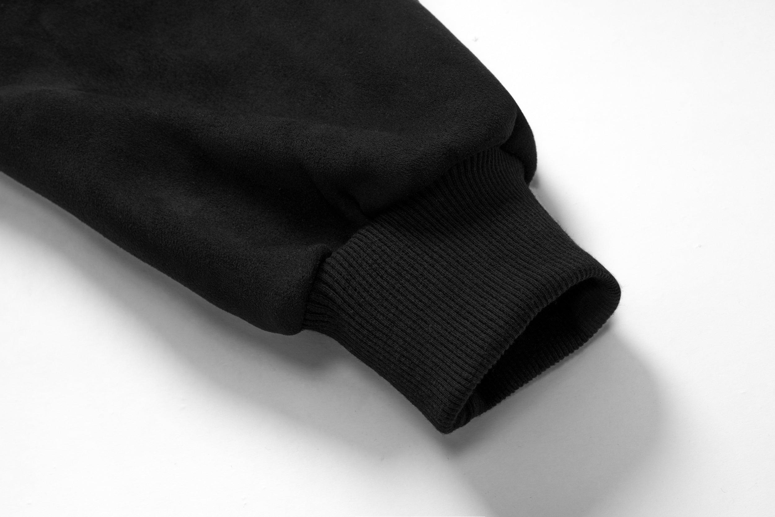 Omirad Gothic Embroidered Suede Zip Hoodie | Dark Streetwear