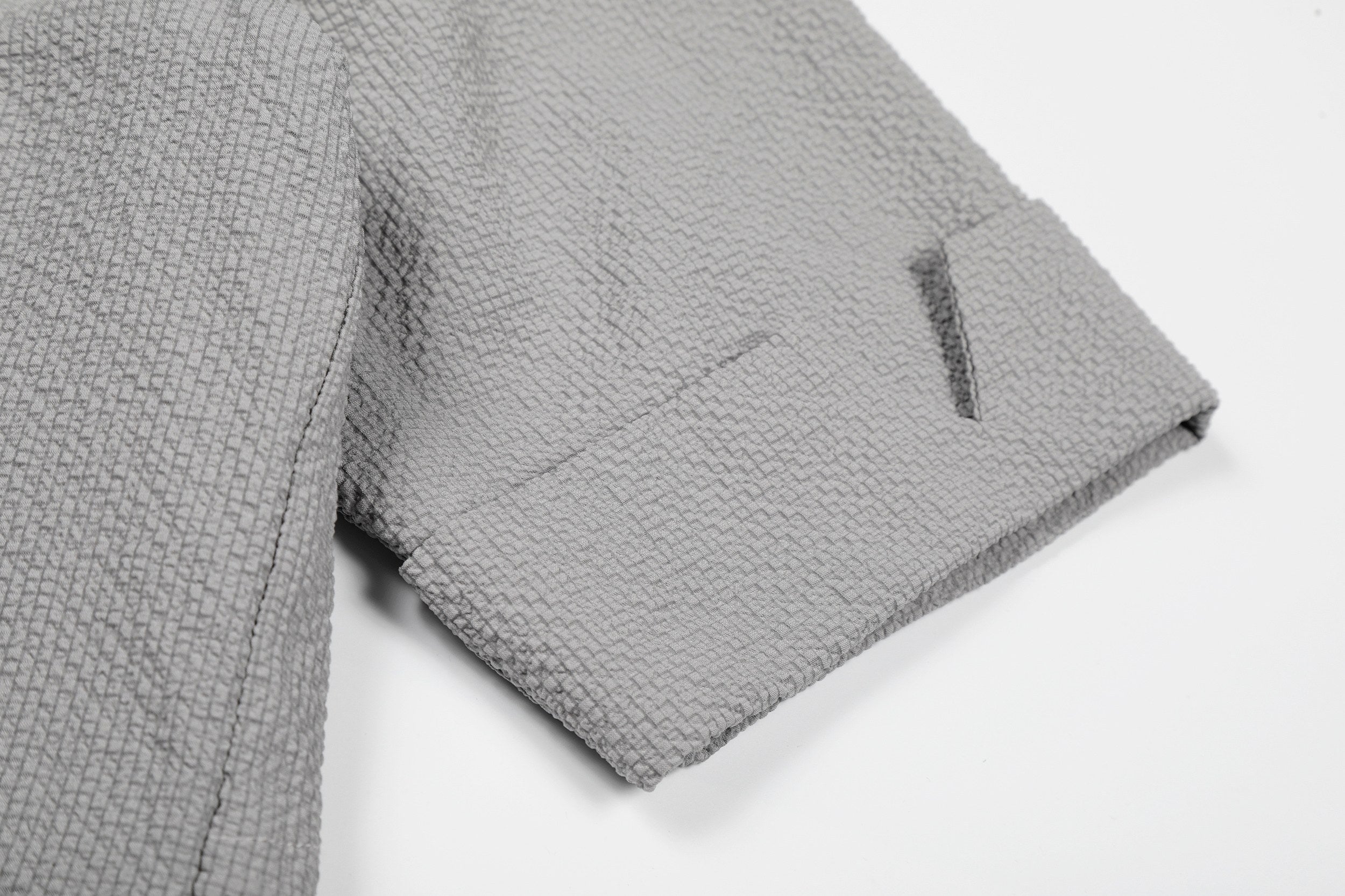 Omirad Asymmetrical Stand-Collar Cotton Shirt | Minimal Streetwear