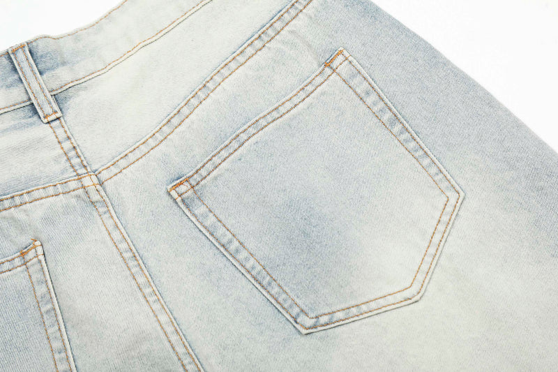 Light Washed Wide-Leg Jeans | Oversized Baggy Denim