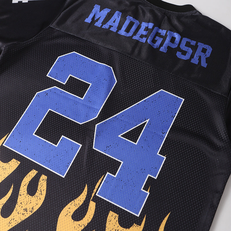 MADEGPSR Flame 24 Football Jersey | Streetwear Mesh Jersey