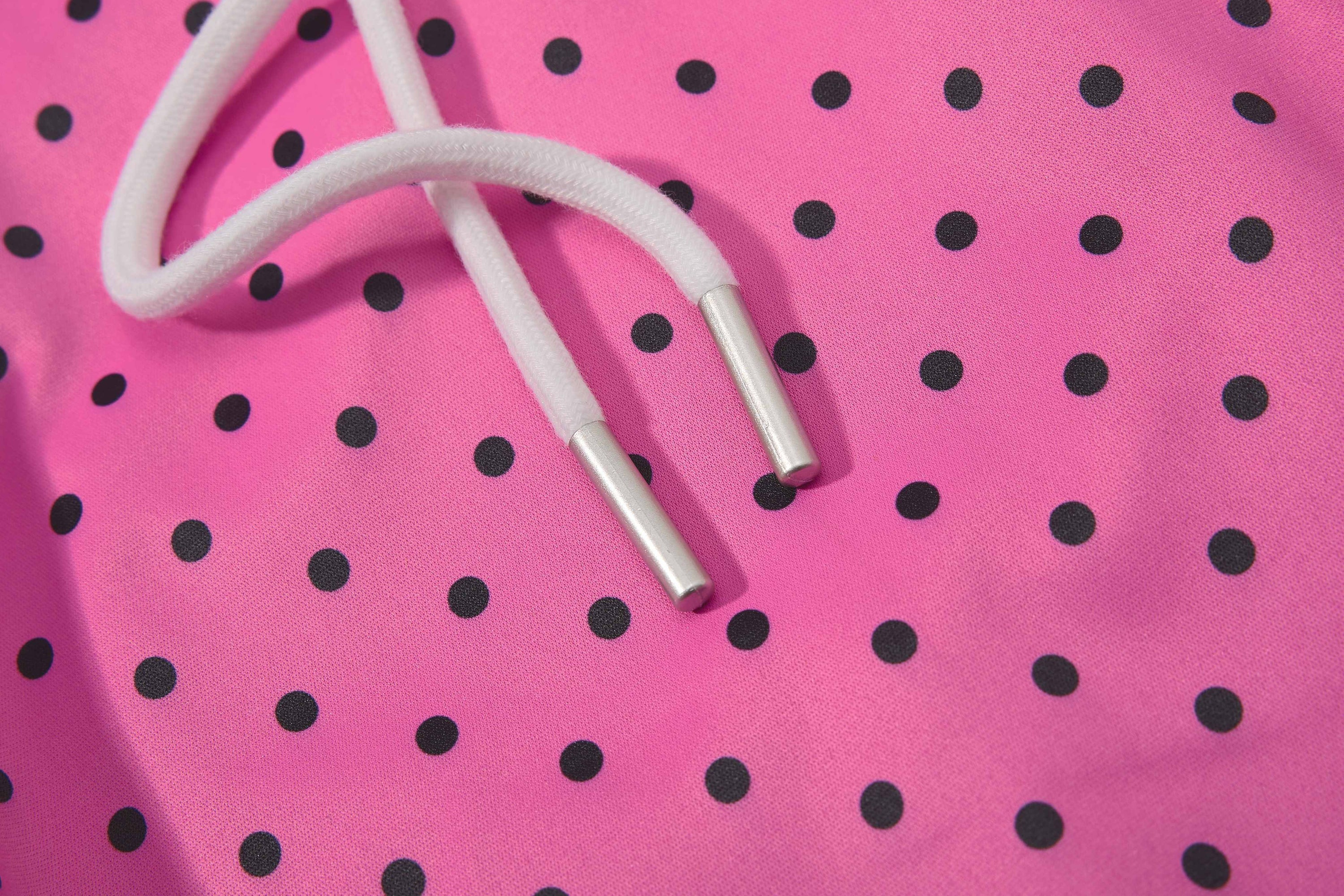 Polka Dot Wide-Leg Track Pants with Side Stripes | SEAKOFF